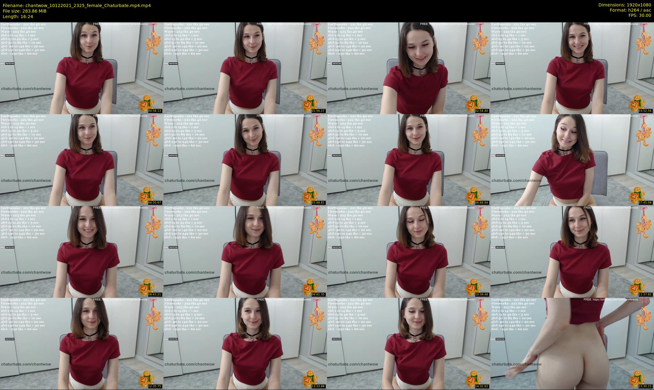 chantwow — 17 minute Chaturbate female cam show recording, 1080p, Dec 10, 2021