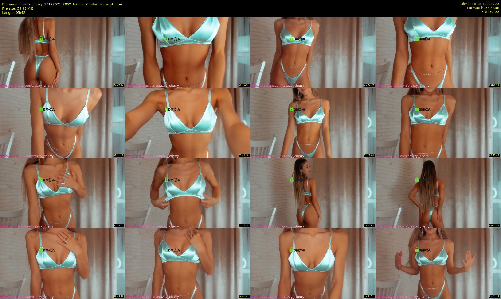 crazzy_cherry — 6 minute Chaturbate female cam show recording, 720p, Dec 10, 2021