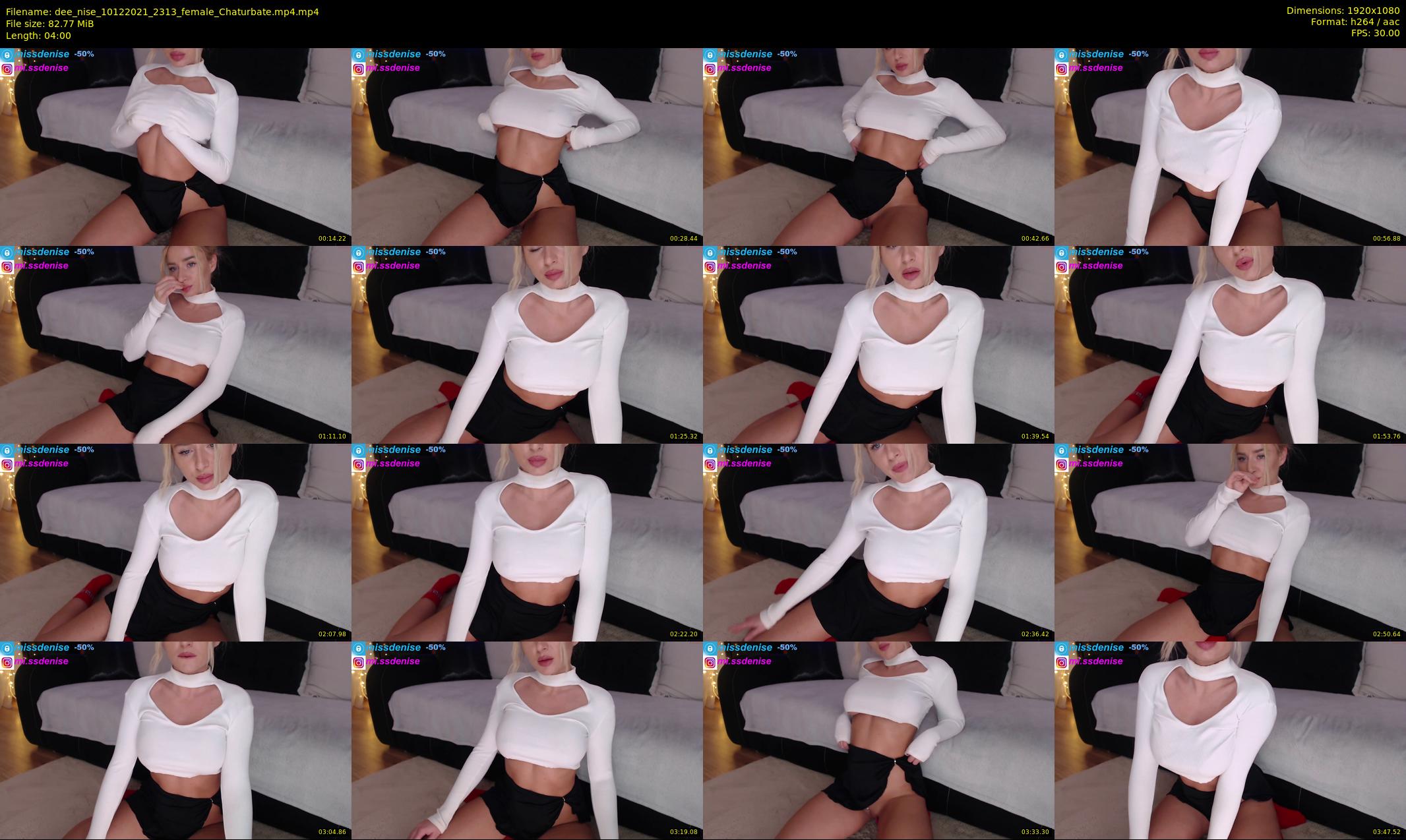 dee_nise — 4 minute Chaturbate female cam show recording, 1080p, Dec 10, 2021