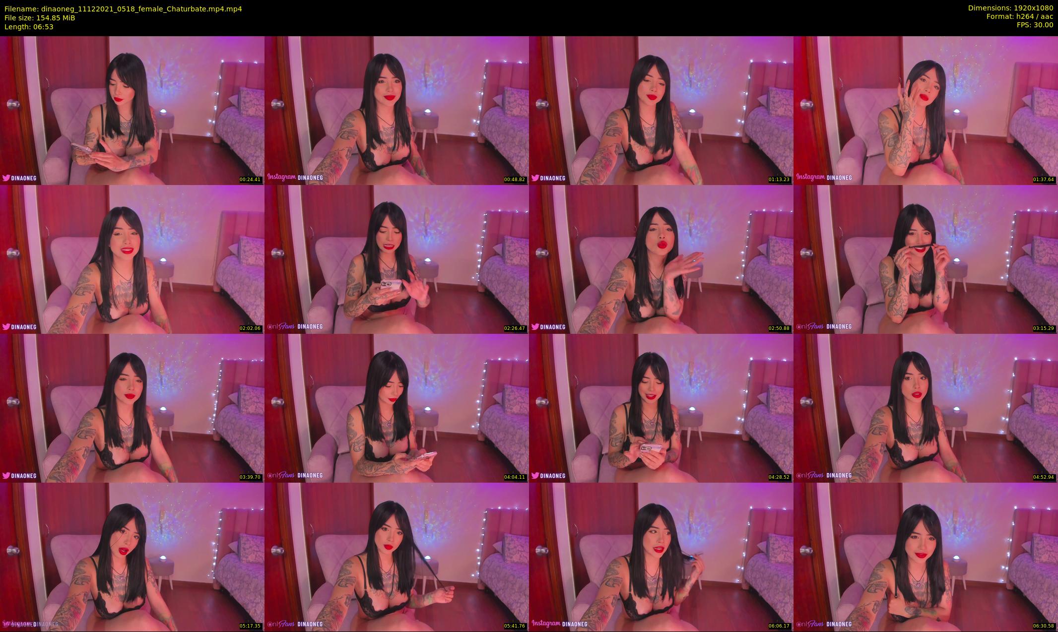dinaoneg — 7 minute Chaturbate female cam show recording, 1080p, Dec 11, 2021