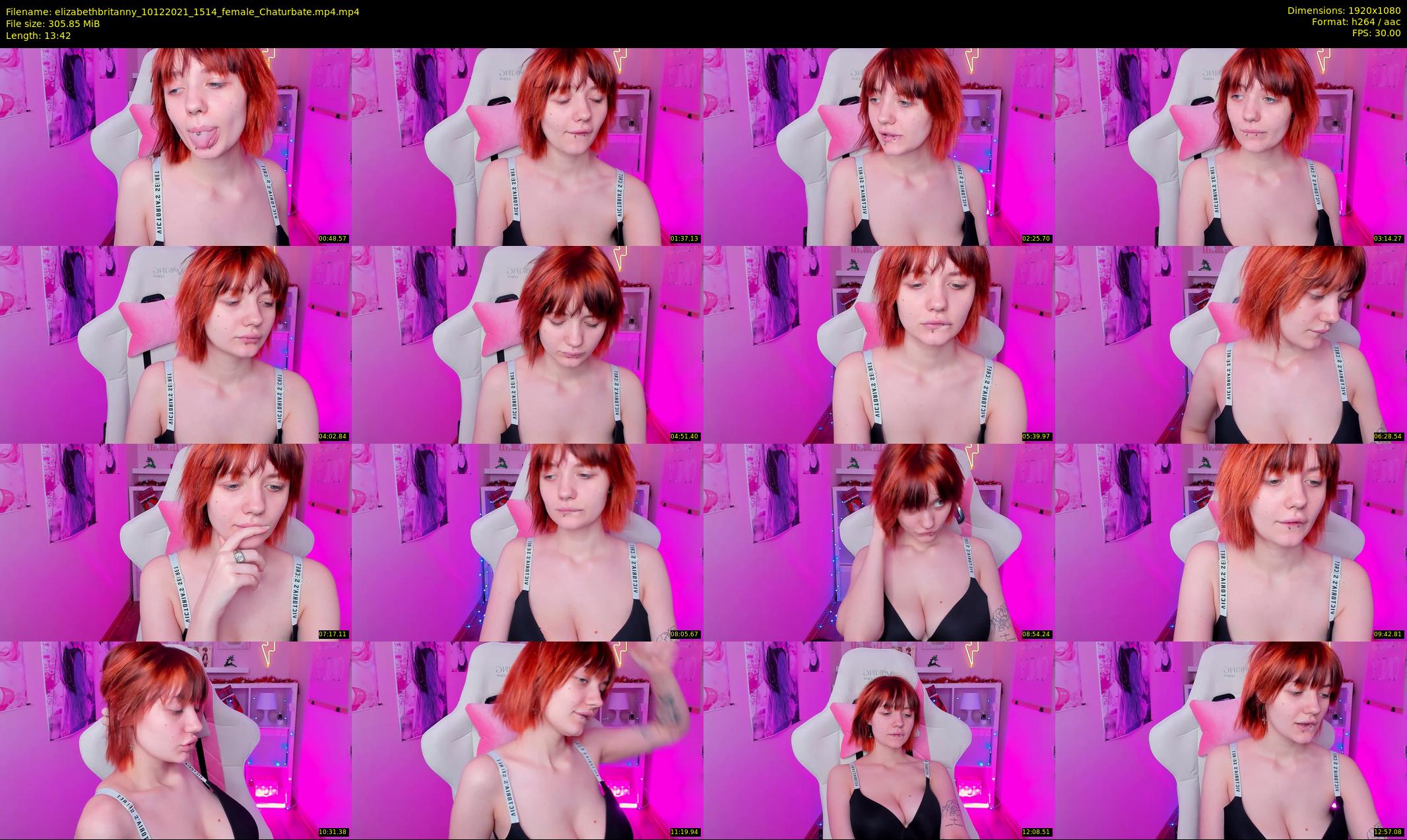 elizabethbritanny — 14 minute Chaturbate female cam show recording, 1080p, Dec 10, 2021