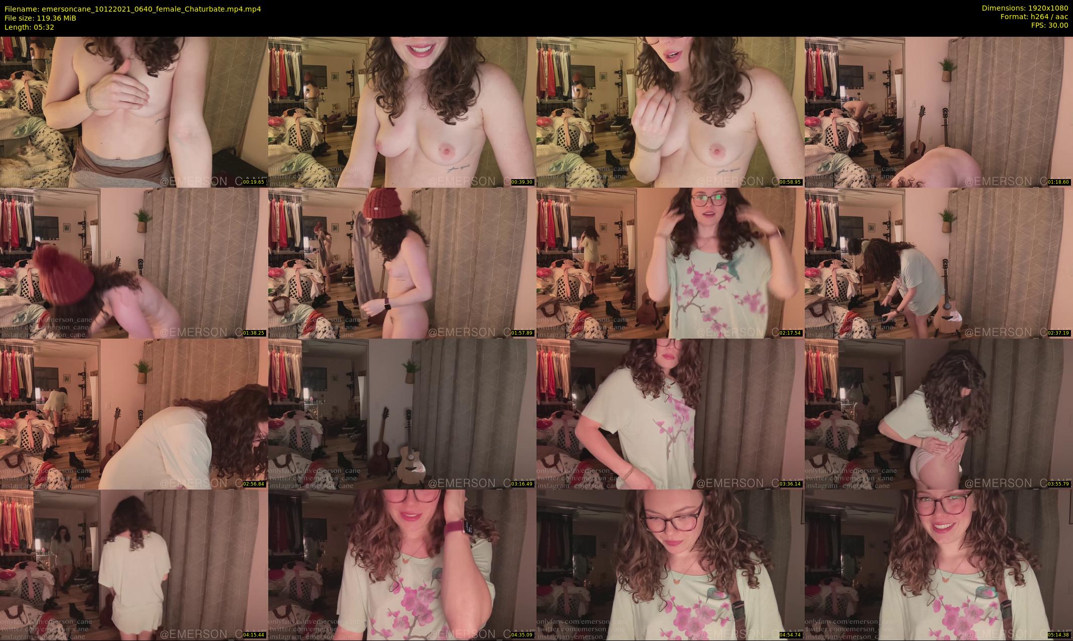 emersoncane — 6 minute Chaturbate female cam show recording, 1080p, Dec 10, 2021