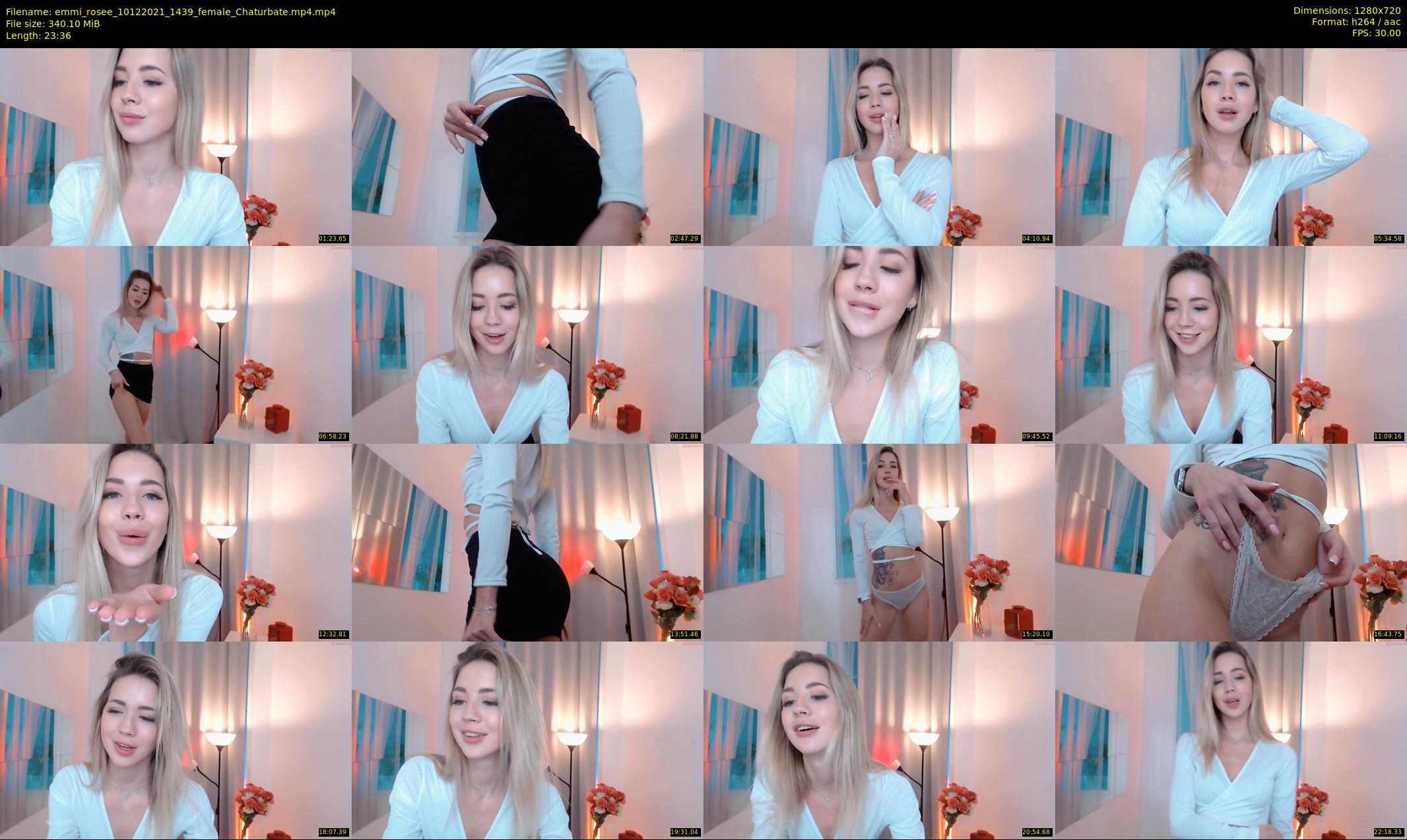 emmi_rosee — 24 minute Chaturbate female cam show recording, 720p, Dec 10, 2021