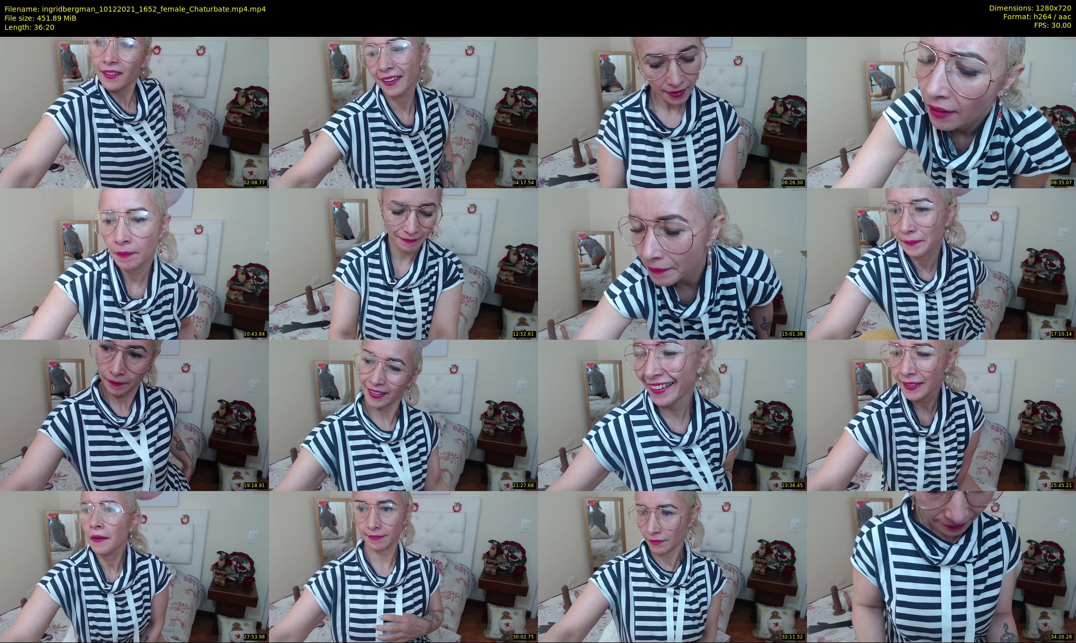 ingridbergman — 37 minute Chaturbate female cam show recording, 720p, Dec 10, 2021