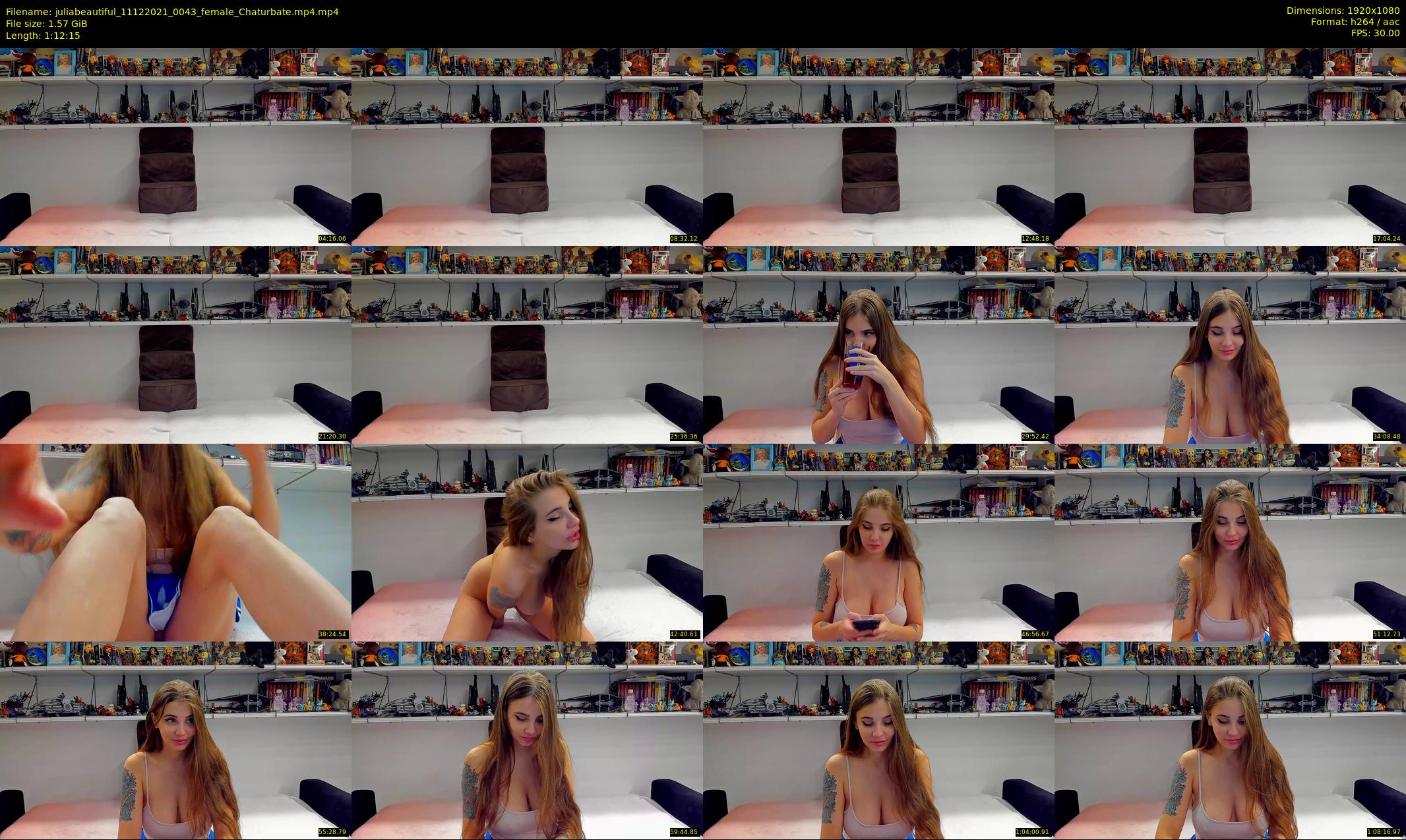 juliabeautiful — 73 minute Chaturbate female cam show recording, 1080p, Dec 11, 2021