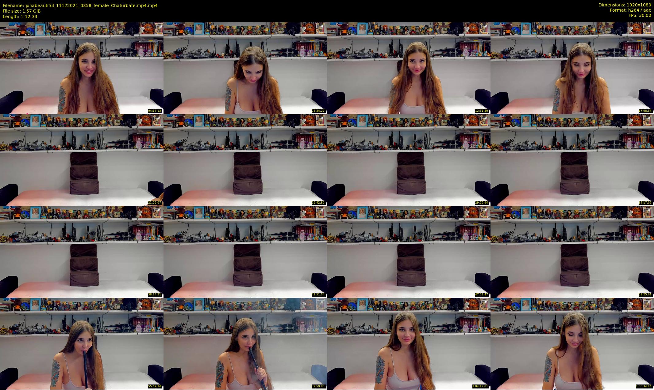 juliabeautiful — 73 minute Chaturbate female cam show recording, 1080p, Dec 11, 2021