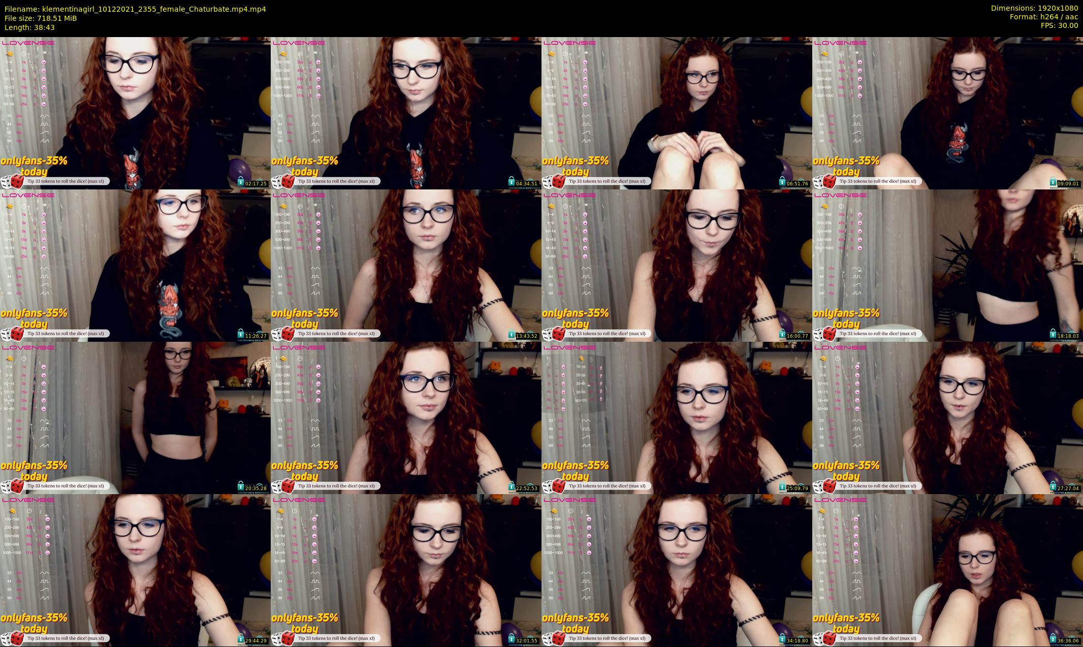 klementinagirl — 39 minute Chaturbate female cam show recording, 1080p, Dec 10, 2021