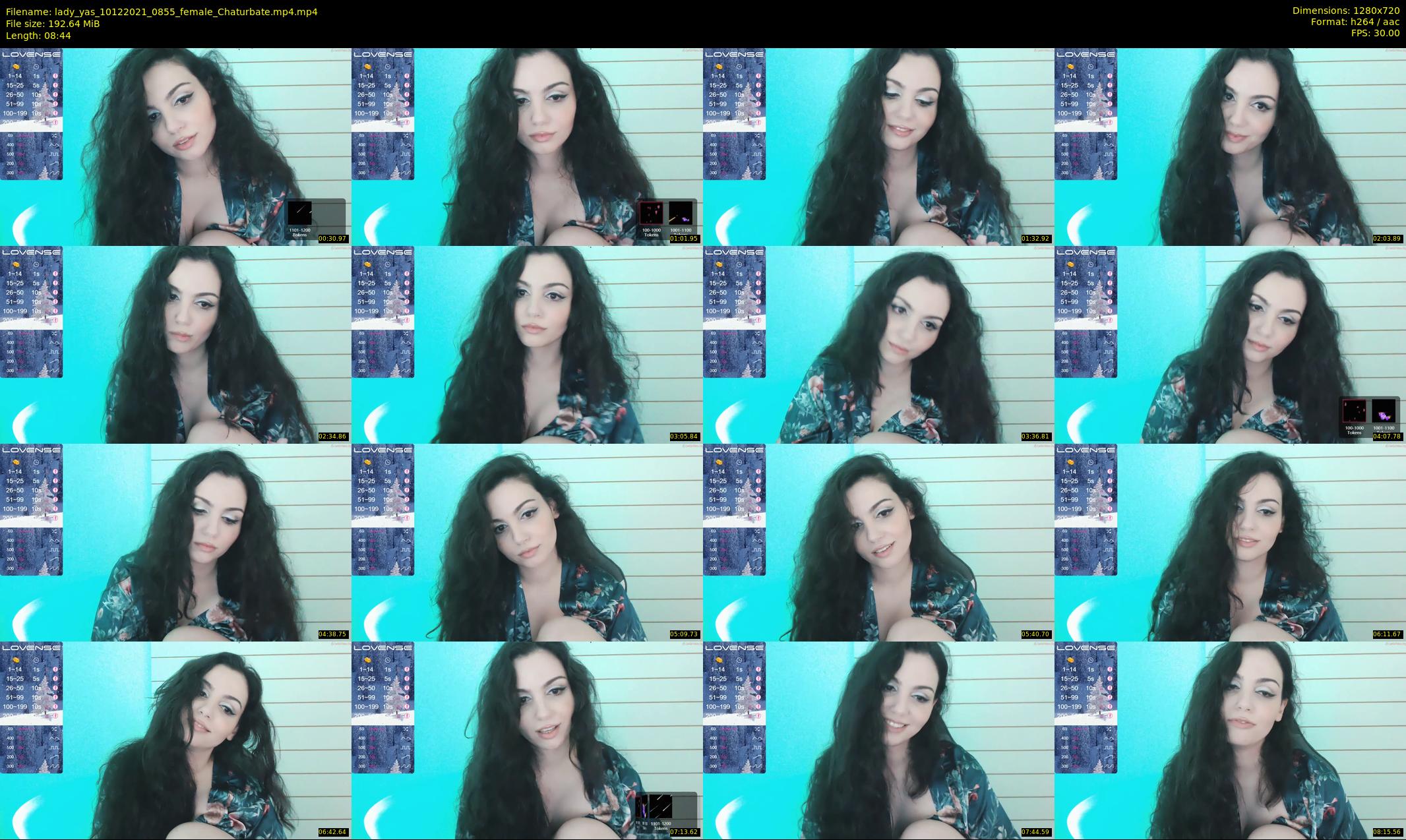 lady_yas — 9 minute Chaturbate female cam show recording, 720p, Dec 10, 2021