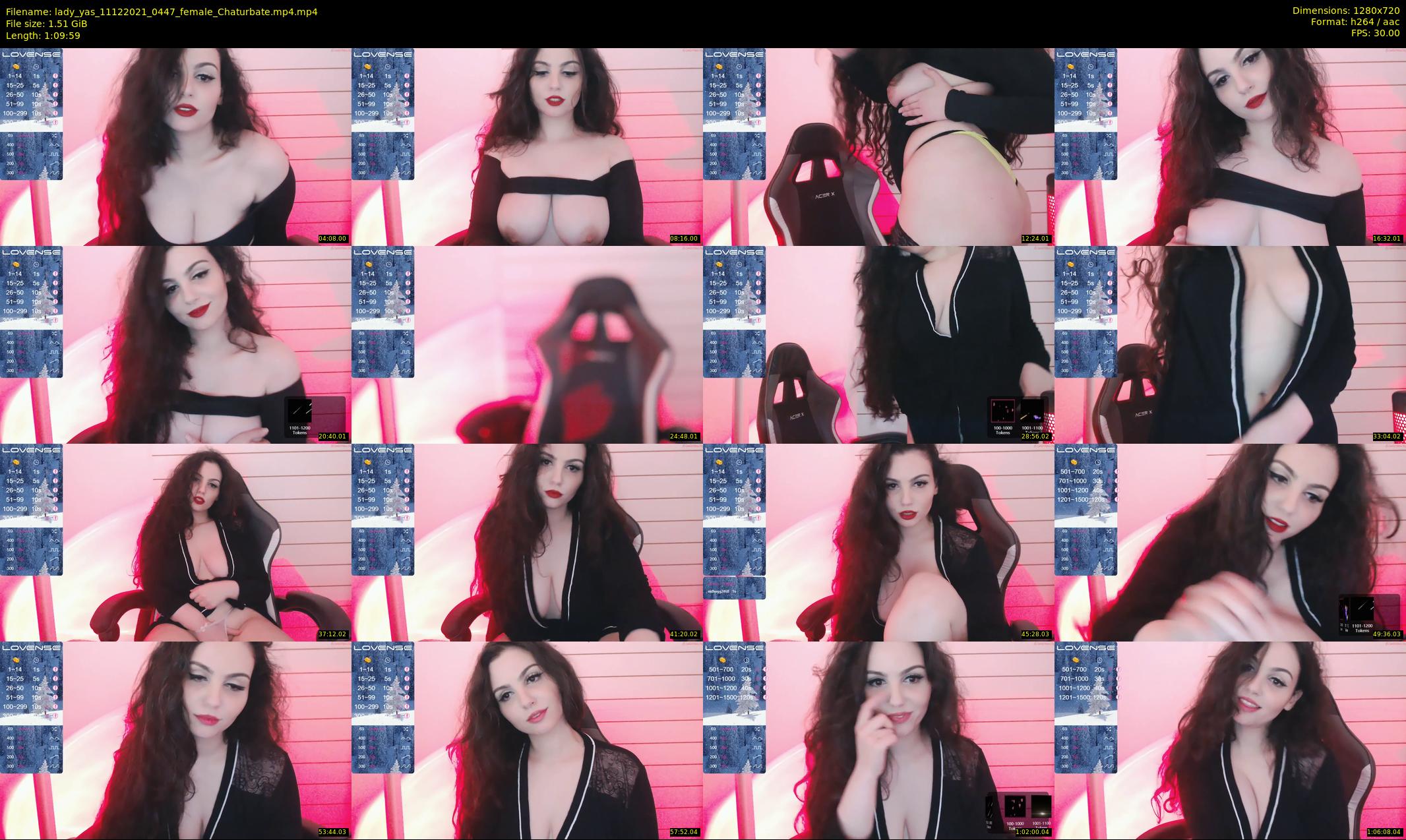 lady_yas — 70 minute Chaturbate female cam show recording, 720p, Dec 11, 2021