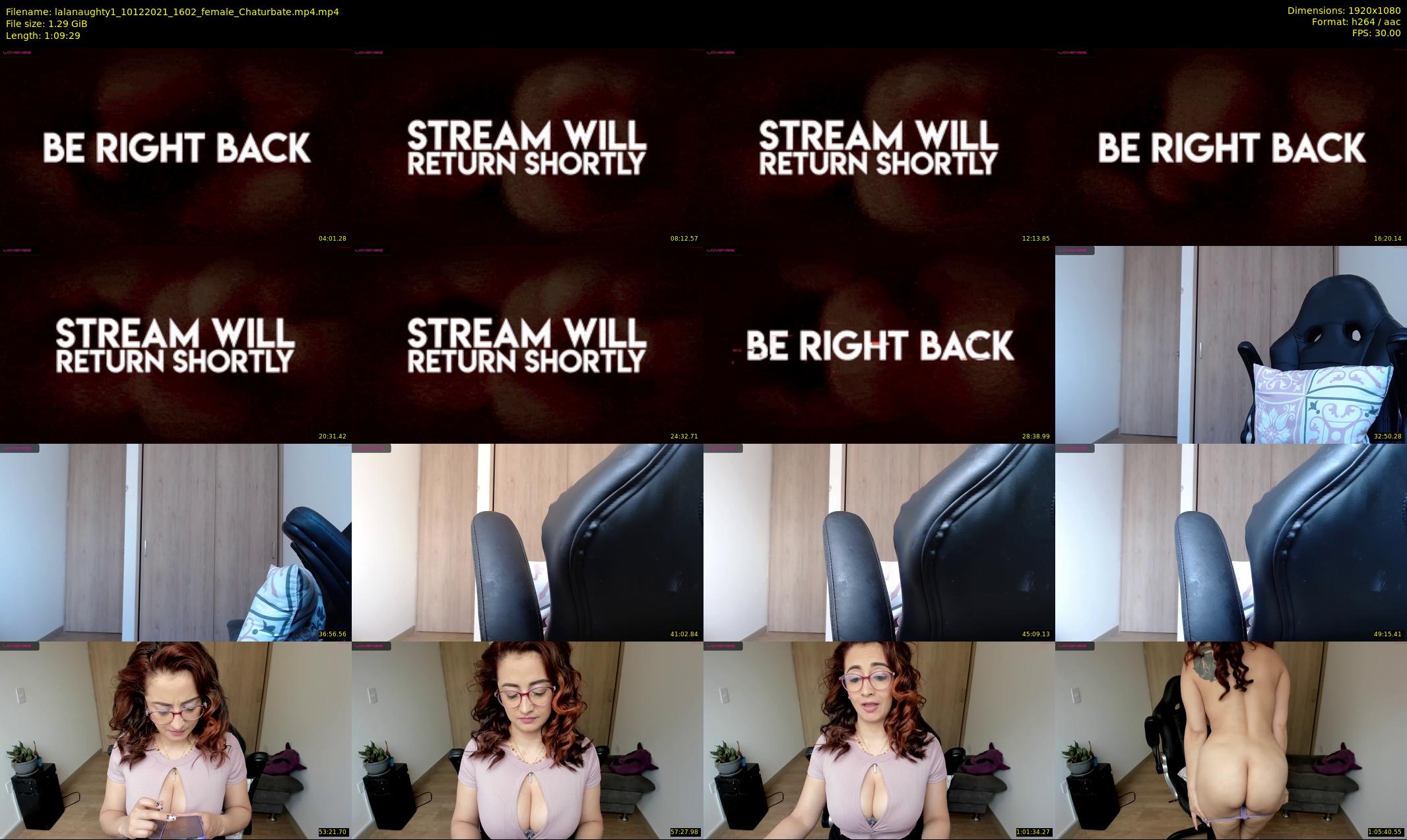 lalanaughty1 — 70 minute Chaturbate female cam show recording, 1080p, Dec 10, 2021