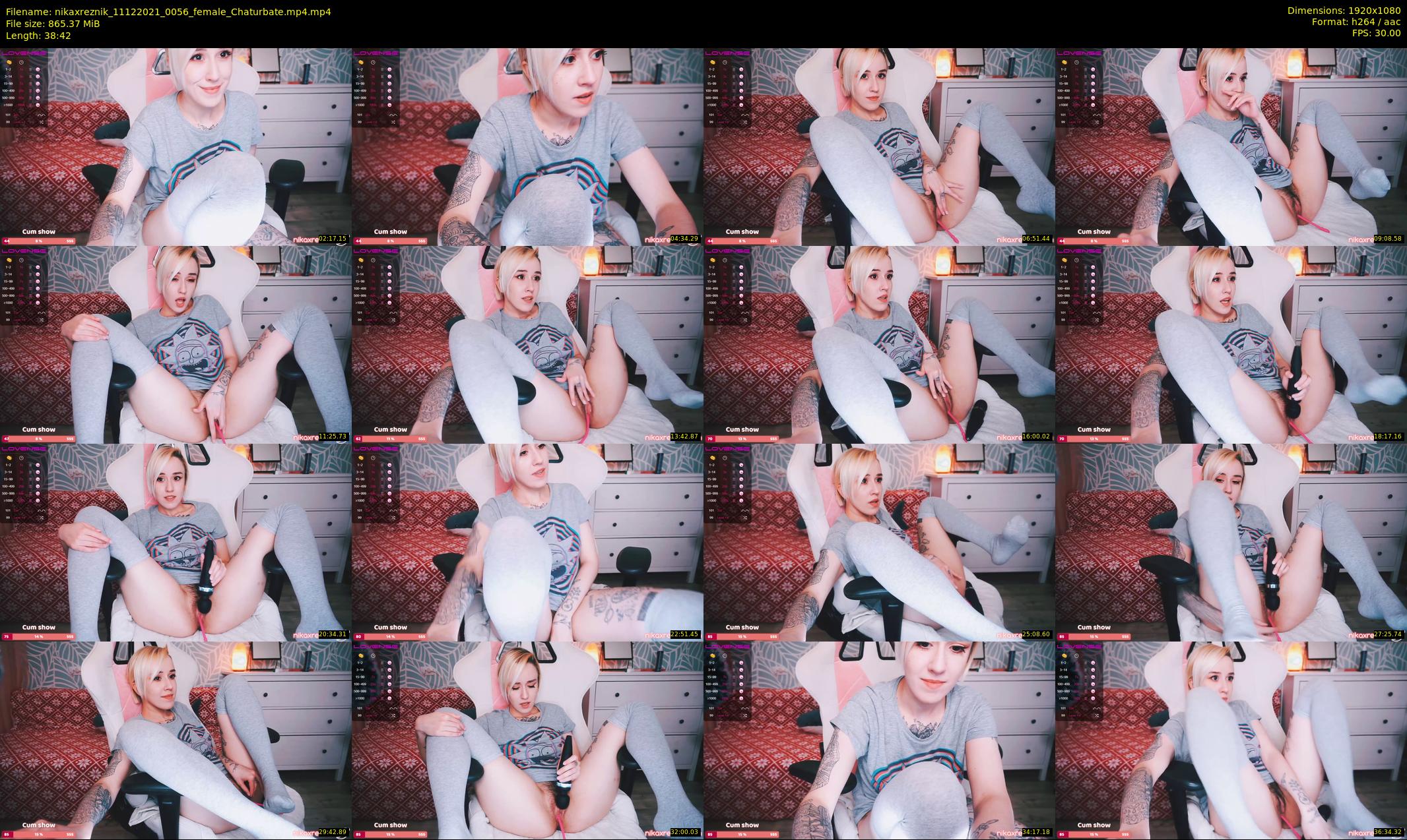 nikaxreznik — 39 minute Chaturbate female cam show recording, 1080p, Dec 11, 2021