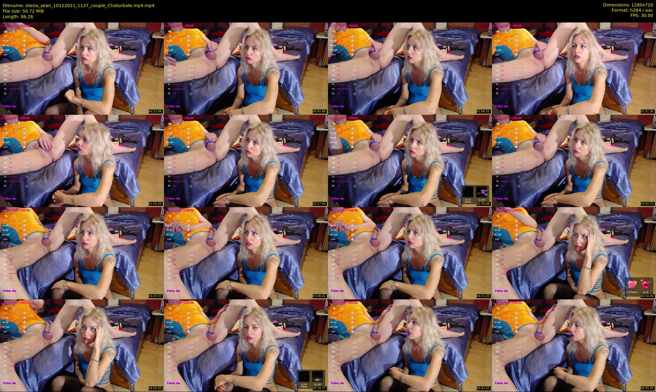 olesia_sean — 7 minute Chaturbate couple cam show recording, 720p, Dec 10, 2021