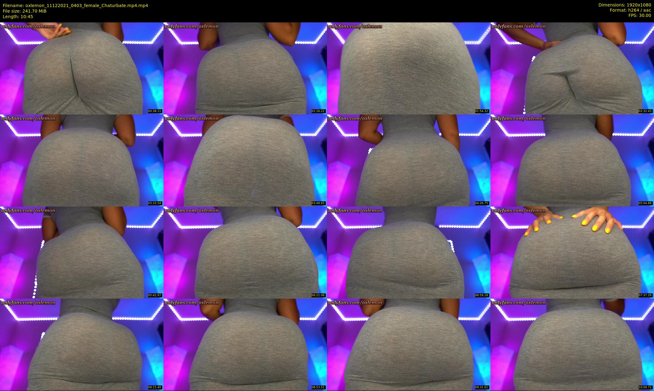 oxlemon — 11 minute Chaturbate female cam show recording, 1080p, Dec 11, 2021