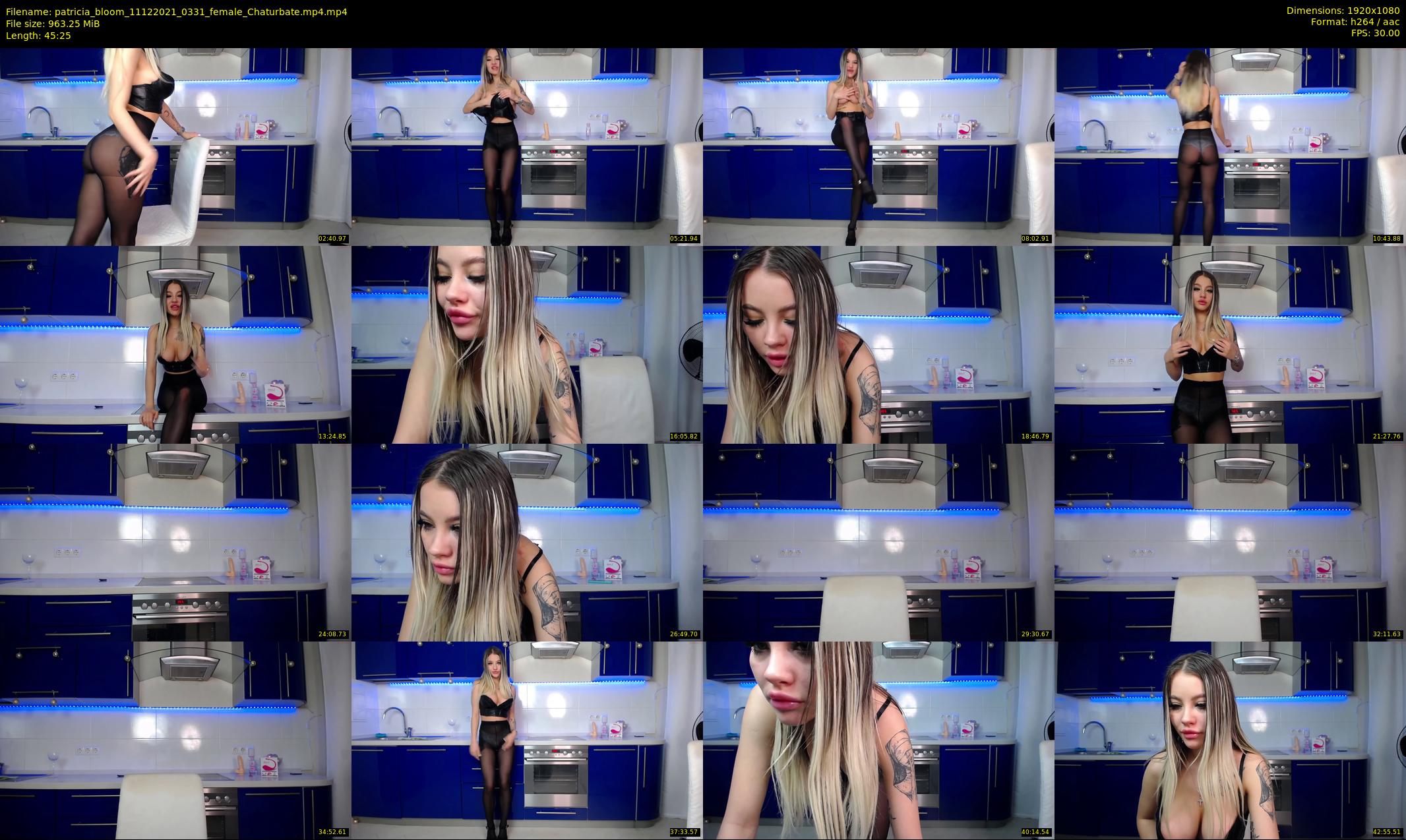 patricia_bloom — 46 minute Chaturbate female cam show recording, 1080p, Dec 11, 2021