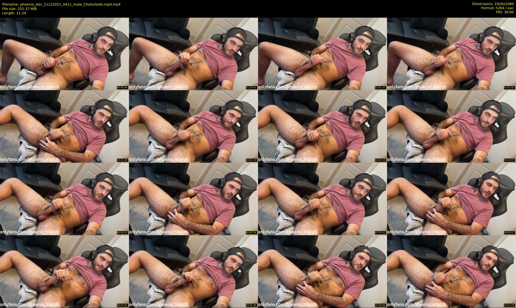 phoenix_star — 12 minute Chaturbate male cam show recording, 1080p, Dec 11, 2021