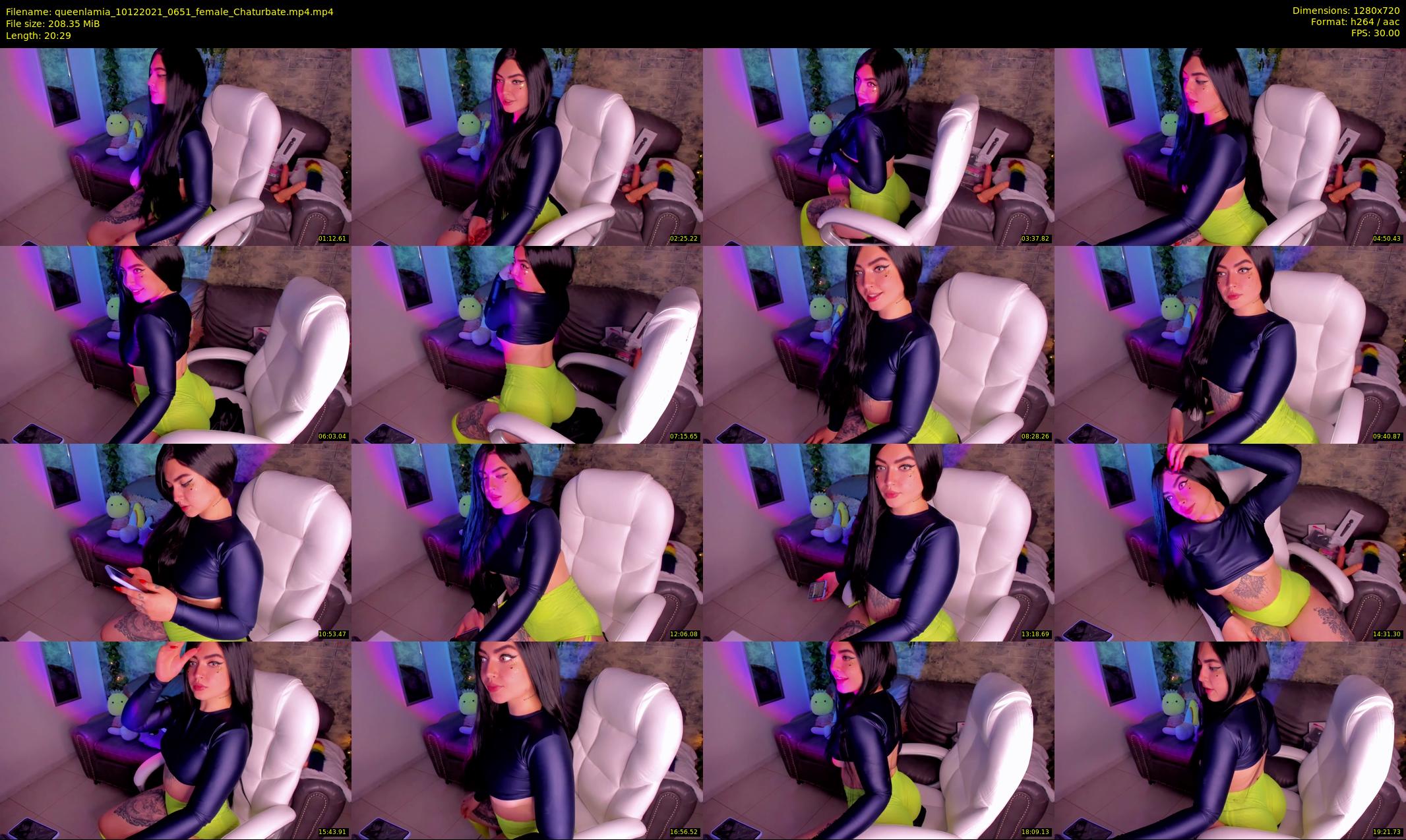 queenlamia — 21 minute Chaturbate female cam show recording, 720p, Dec 10, 2021