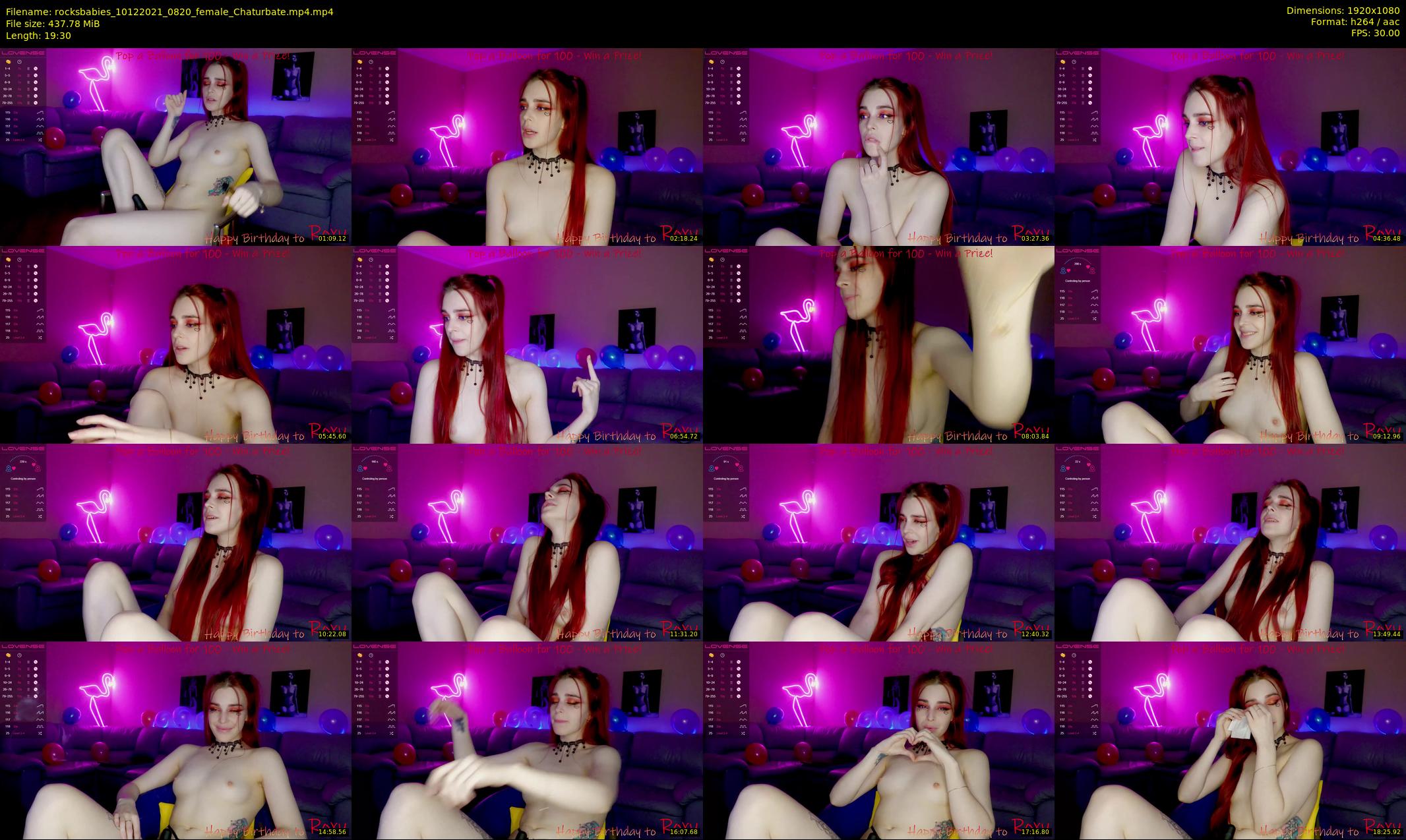 rocksbabies — 20 minute Chaturbate female cam show recording, 1080p, Dec 10, 2021