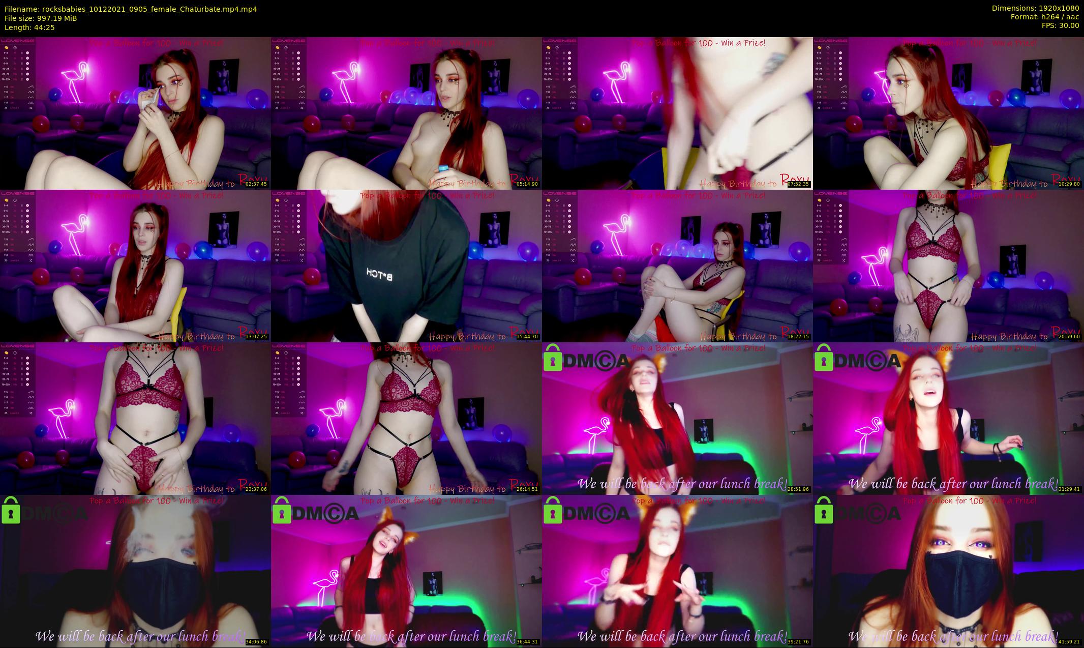 rocksbabies — 45 minute Chaturbate female cam show recording, 1080p, Dec 10, 2021
