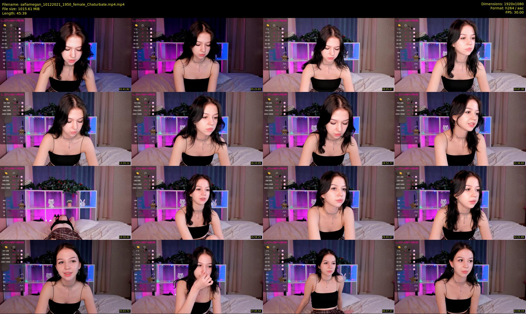 safiamegan — 46 minute Chaturbate couple cam show recording, 1080p, Dec 10, 2021