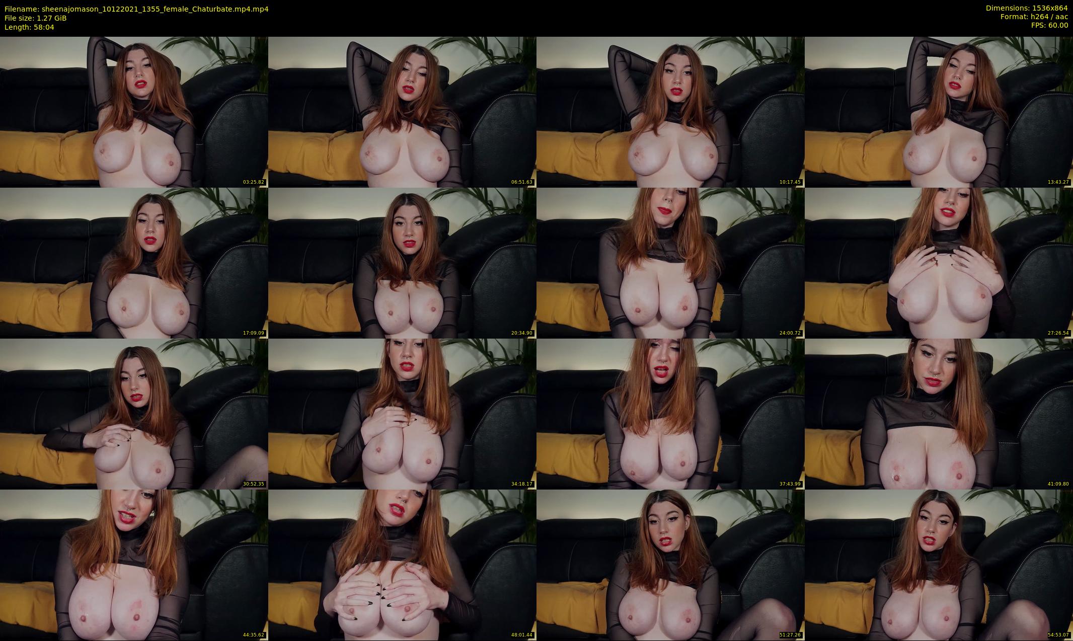 sheenajomason — 59 minute Chaturbate female cam show recording, 720p, Dec 10, 2021