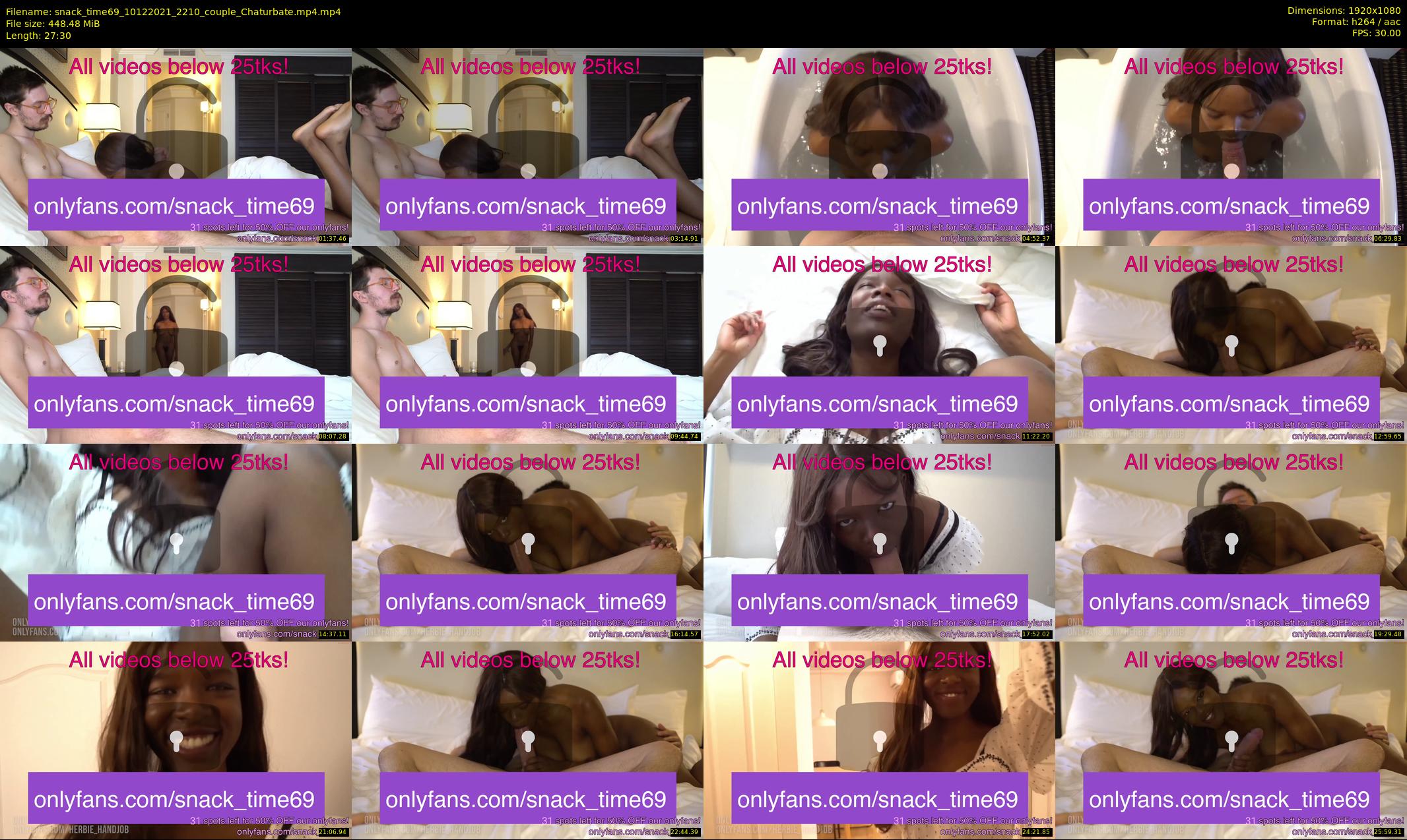 snack_time69 — 28 minute Chaturbate couple cam show recording, 1080p, Dec 10, 2021