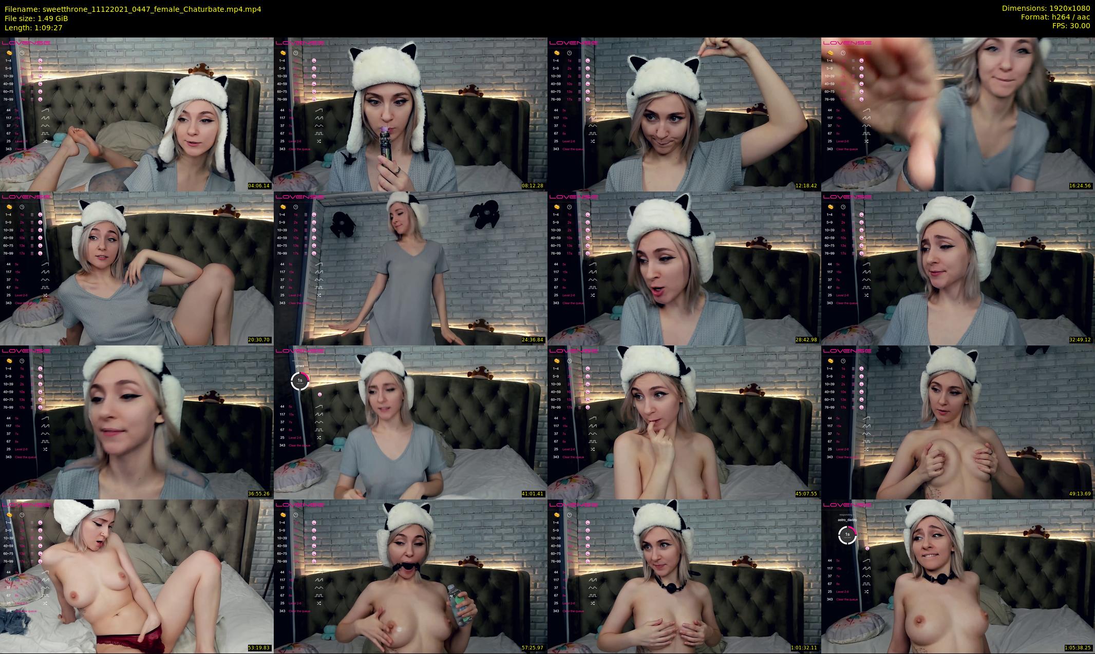 sweetthrone — 70 minute Chaturbate couple cam show recording, 1080p, Dec 11, 2021