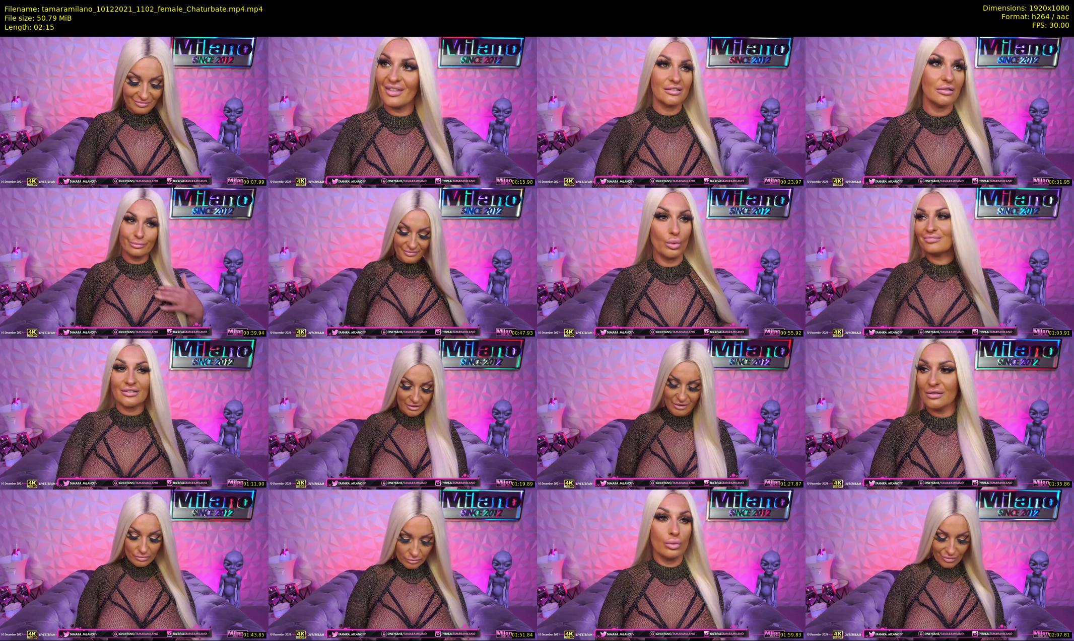 tamaramilano — 3 minute Chaturbate female cam show recording, 1080p, Dec 10, 2021