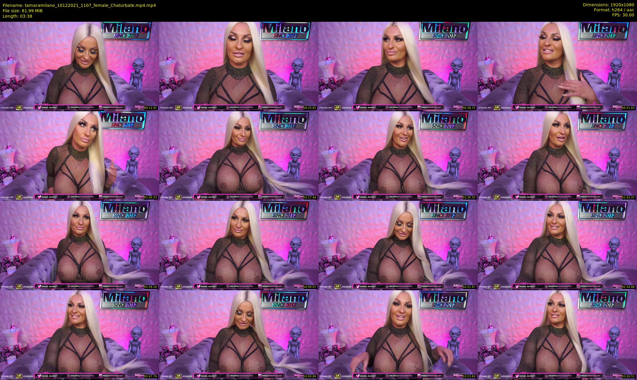 tamaramilano — 4 minute Chaturbate female cam show recording, 1080p, Dec 10, 2021