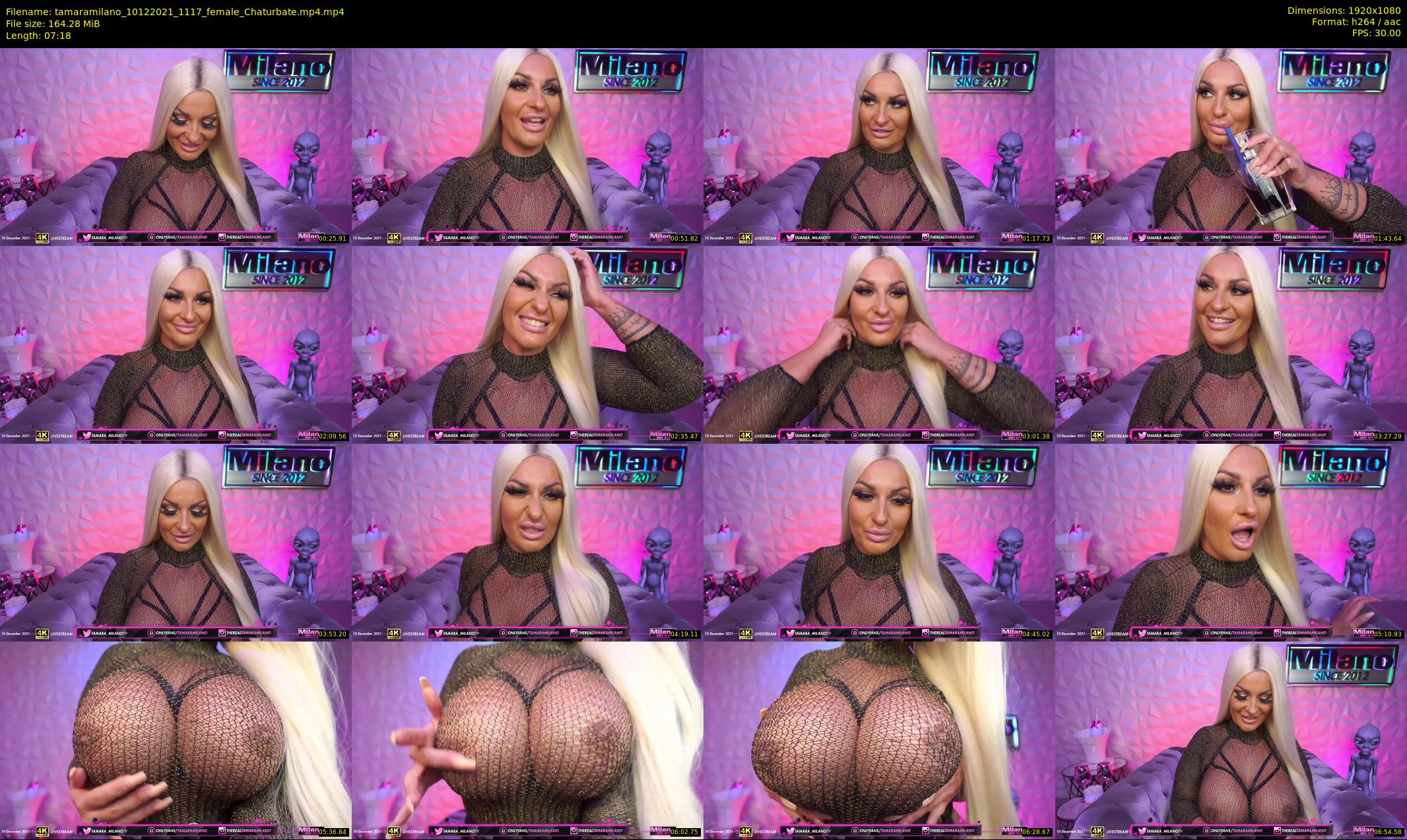 tamaramilano — 8 minute Chaturbate female cam show recording, 1080p, Dec 10, 2021