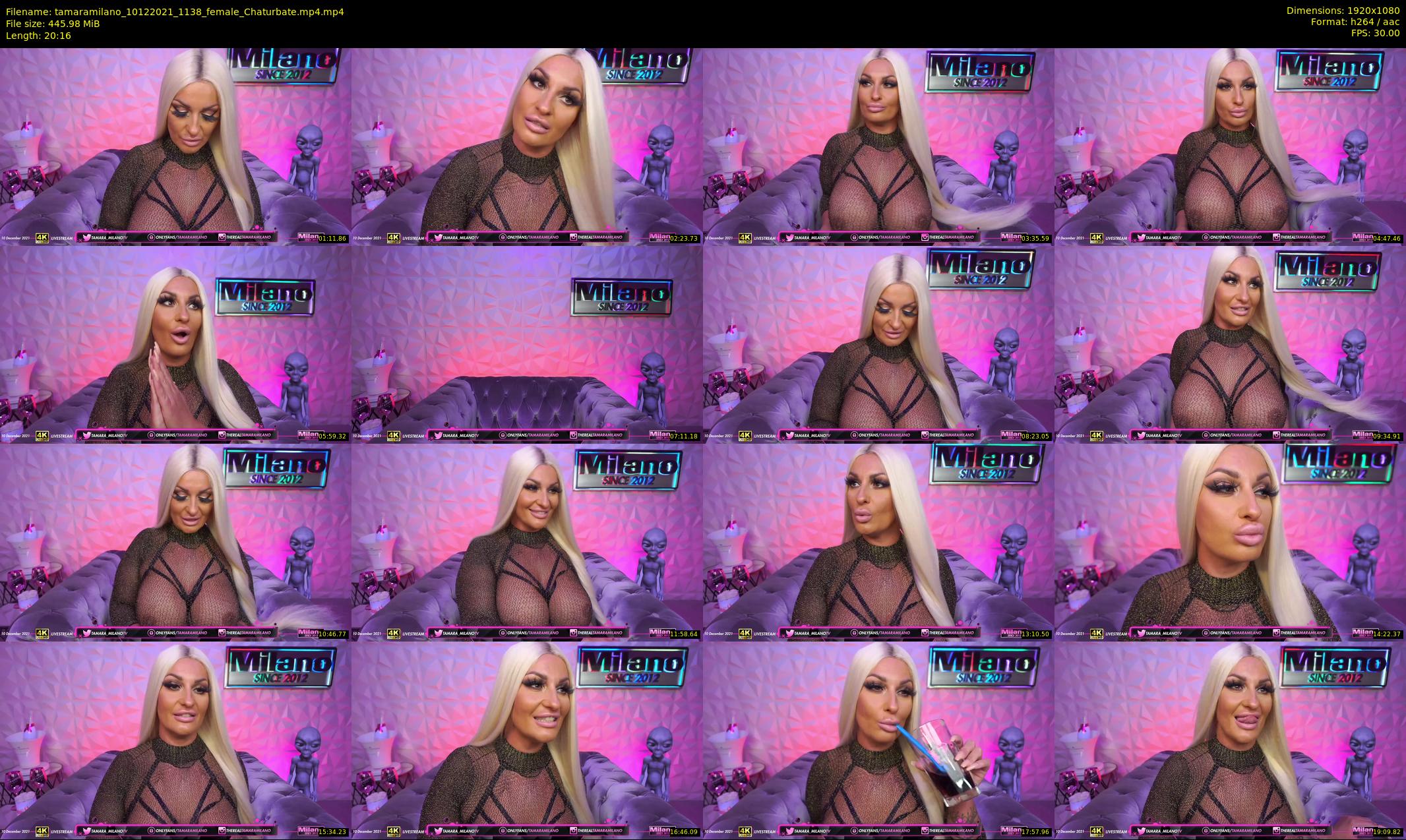 tamaramilano — 21 minute Chaturbate female cam show recording, 1080p, Dec 10, 2021