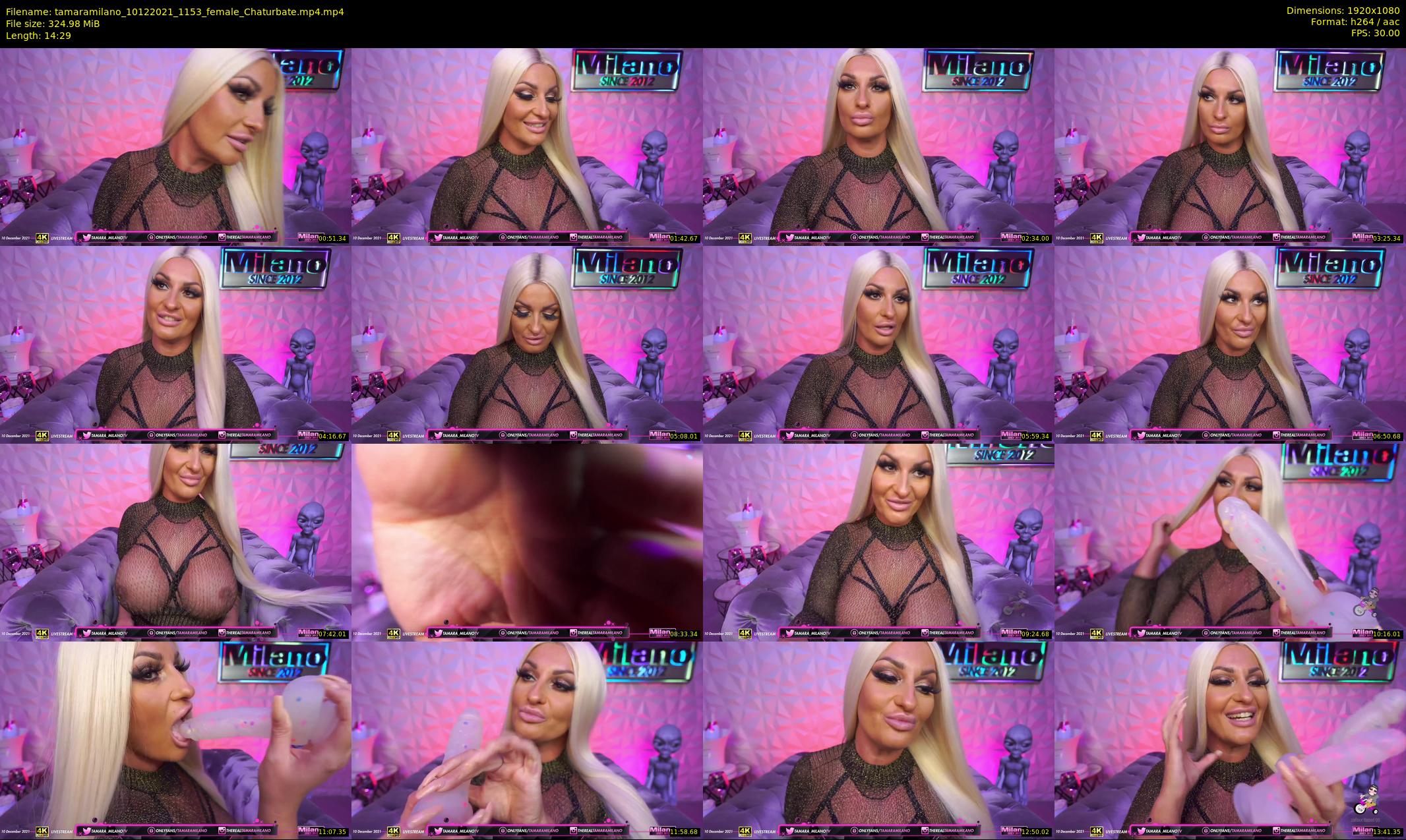 tamaramilano — 15 minute Chaturbate female cam show recording, 1080p, Dec 10, 2021