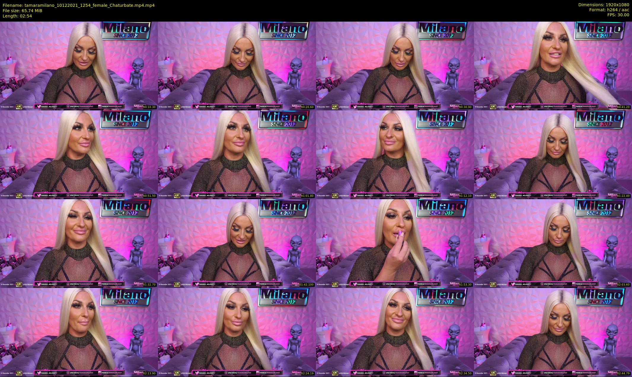 tamaramilano — 3 minute Chaturbate female cam show recording, 1080p, Dec 10, 2021