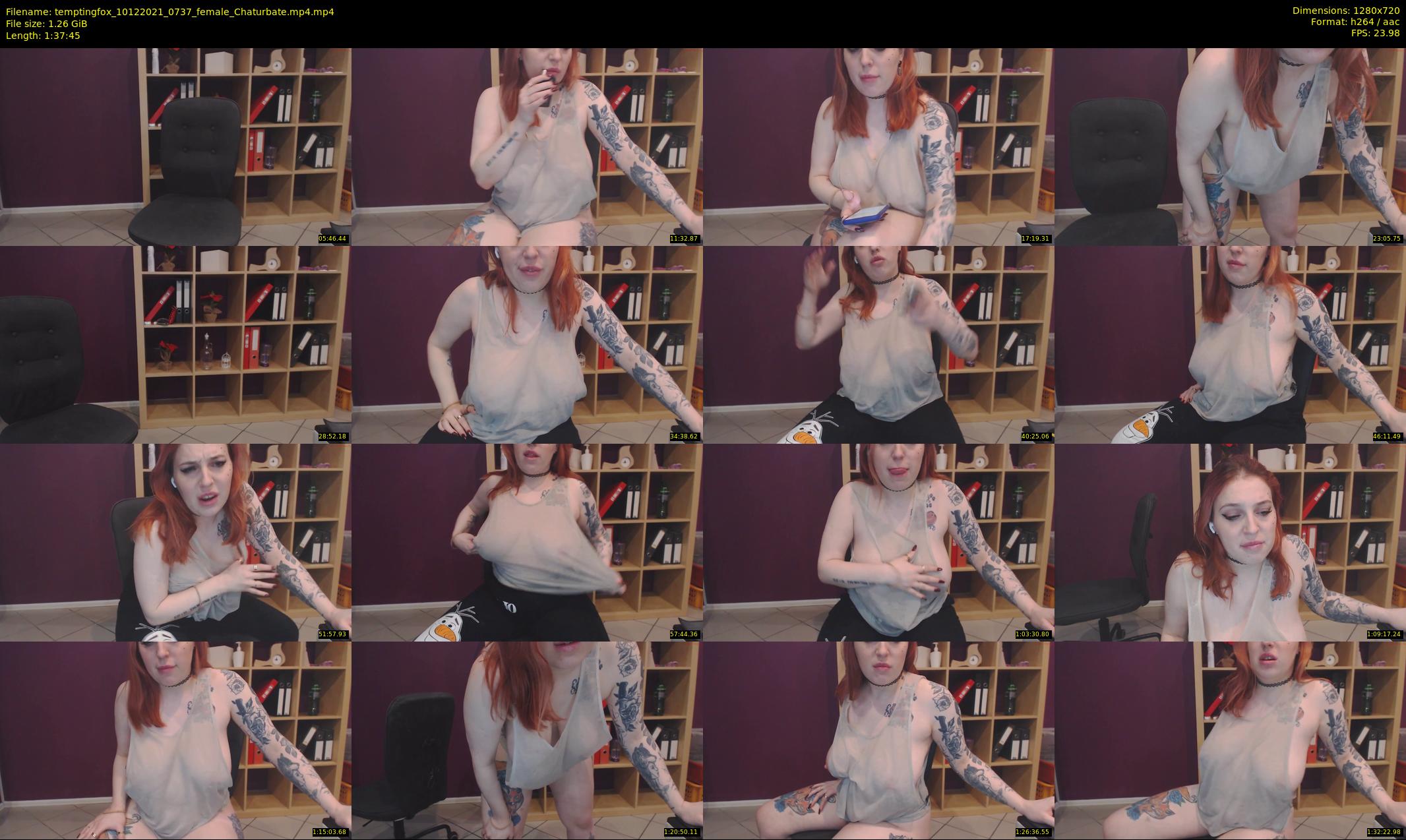 temptingfox — 98 minute Chaturbate female cam show recording, 720p, Dec 10, 2021