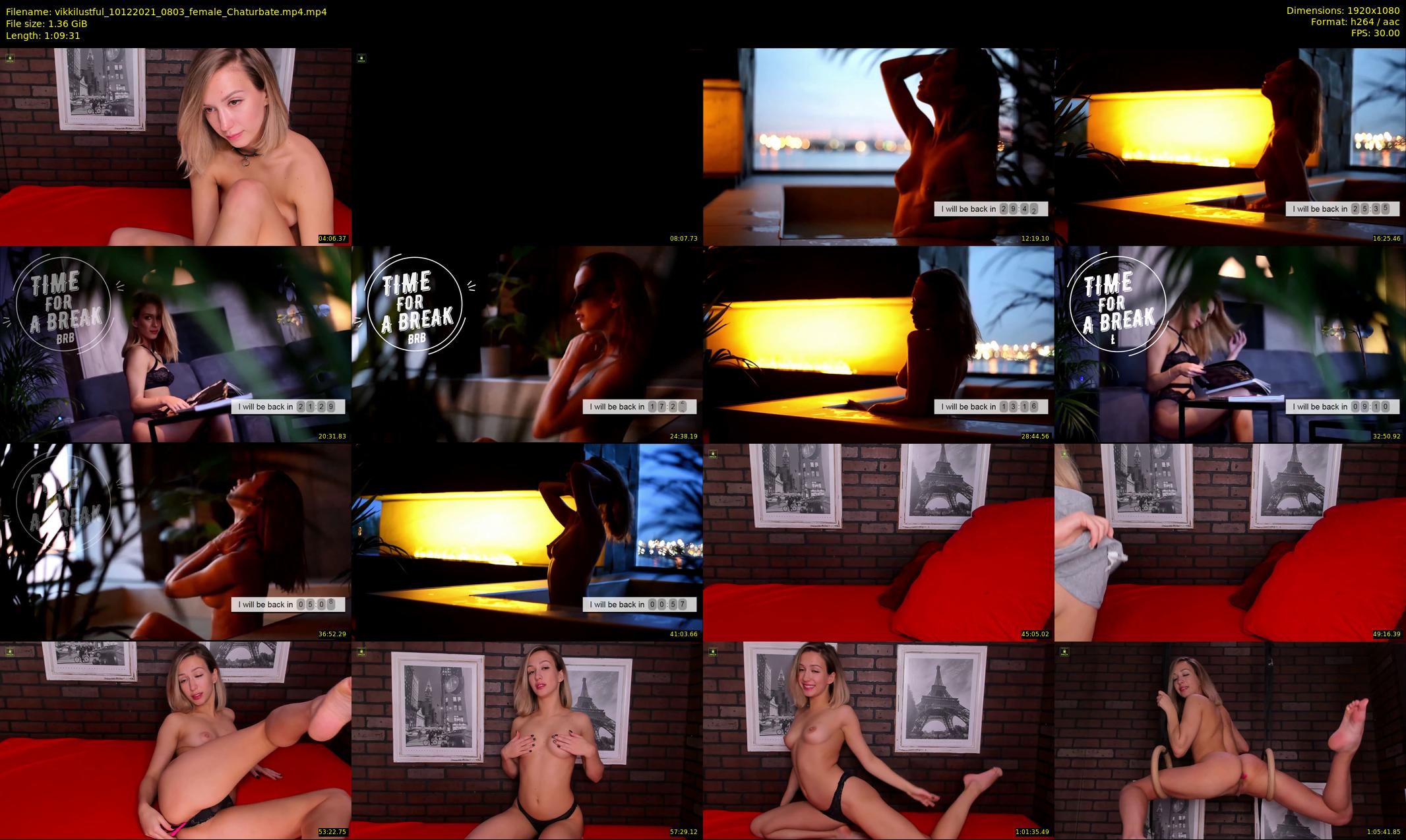 vikkilustful — 70 minute Chaturbate female cam show recording, 1080p, Dec 10, 2021