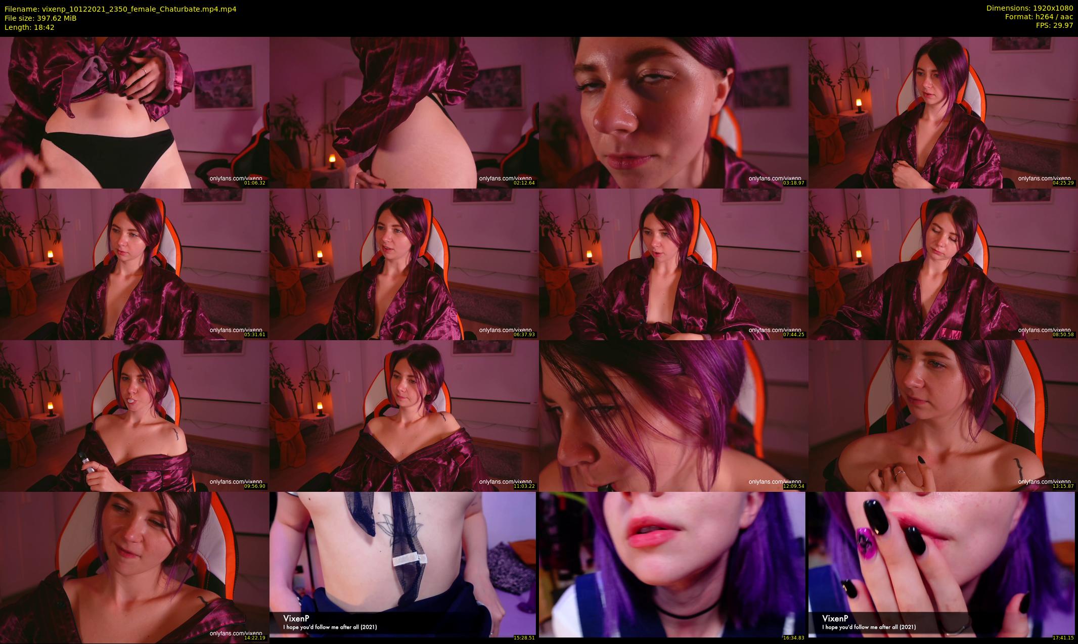 vixenp — 19 minute Chaturbate female cam show recording, 1080p, Dec 10, 2021