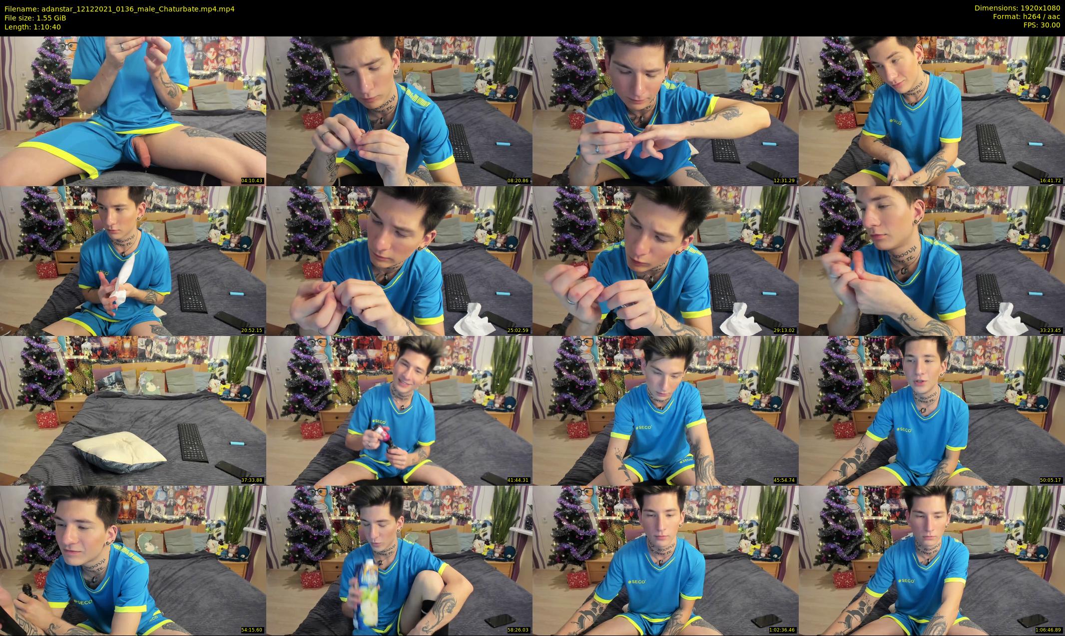 adanstar — 71 minute Chaturbate male cam show recording, 1080p, Dec 12, 2021