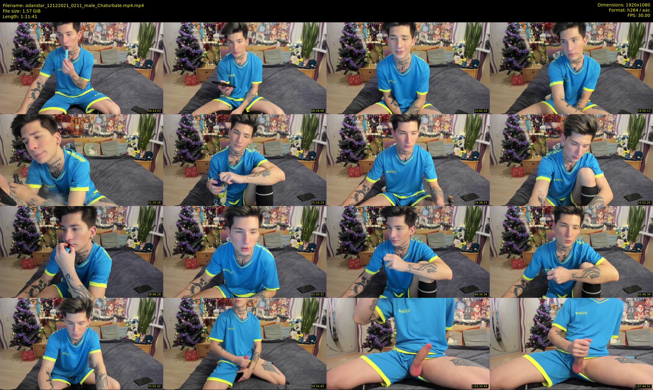 adanstar — 72 minute Chaturbate male cam show recording, 1080p, Dec 12, 2021