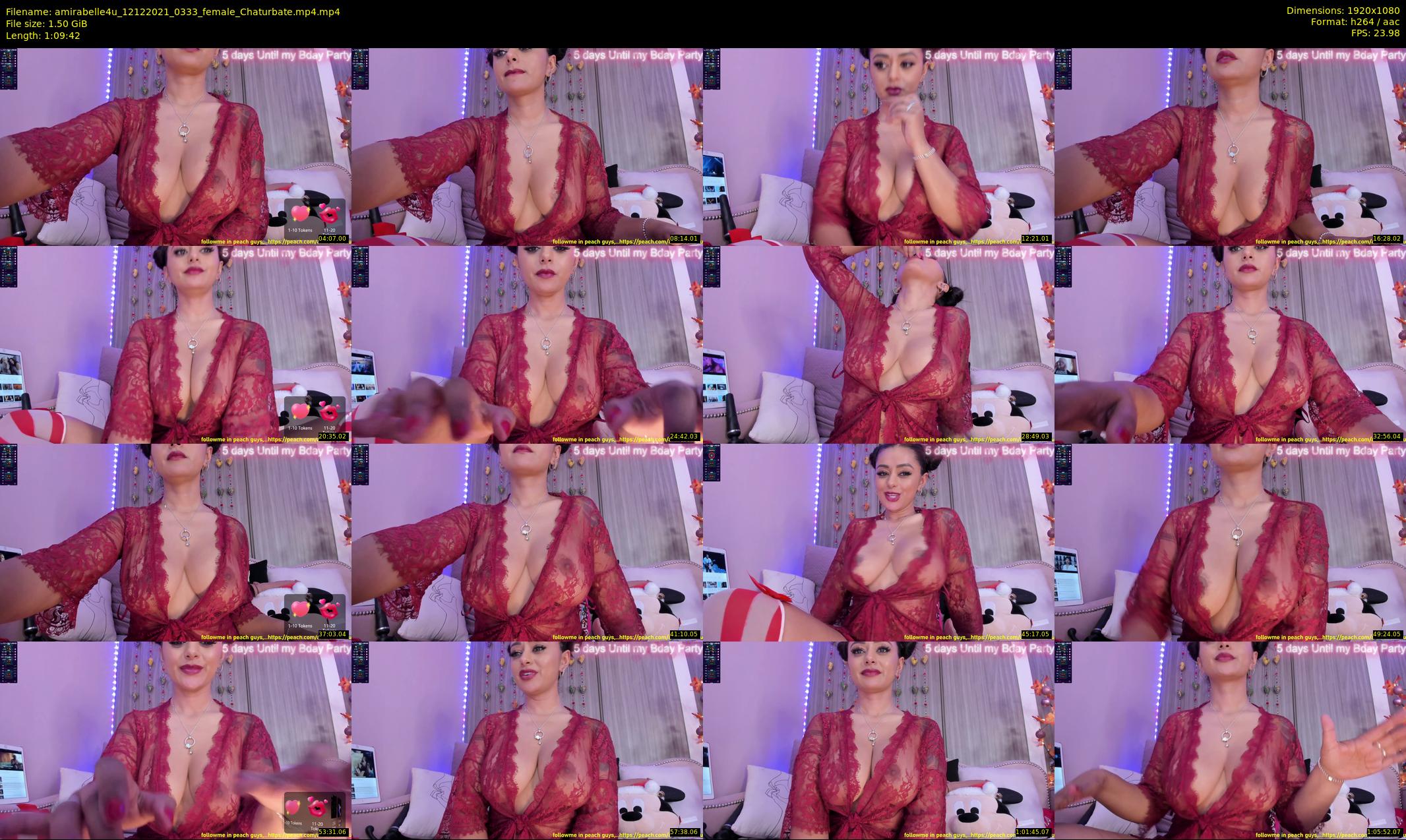 amirabelle4u — 70 minute Chaturbate female cam show recording, 1080p, Dec 12, 2021