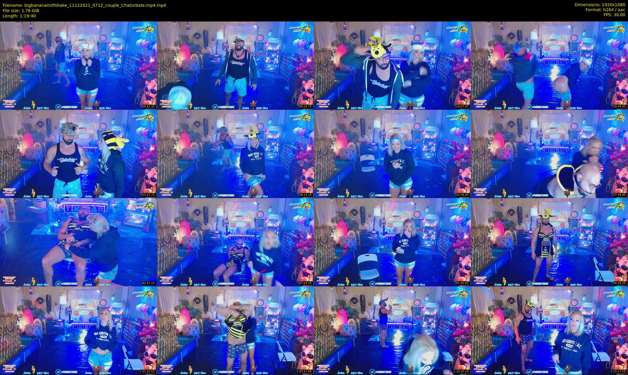 bigbananamilfshake — 80 minute Chaturbate couple cam show recording, 1080p, Dec 11, 2021