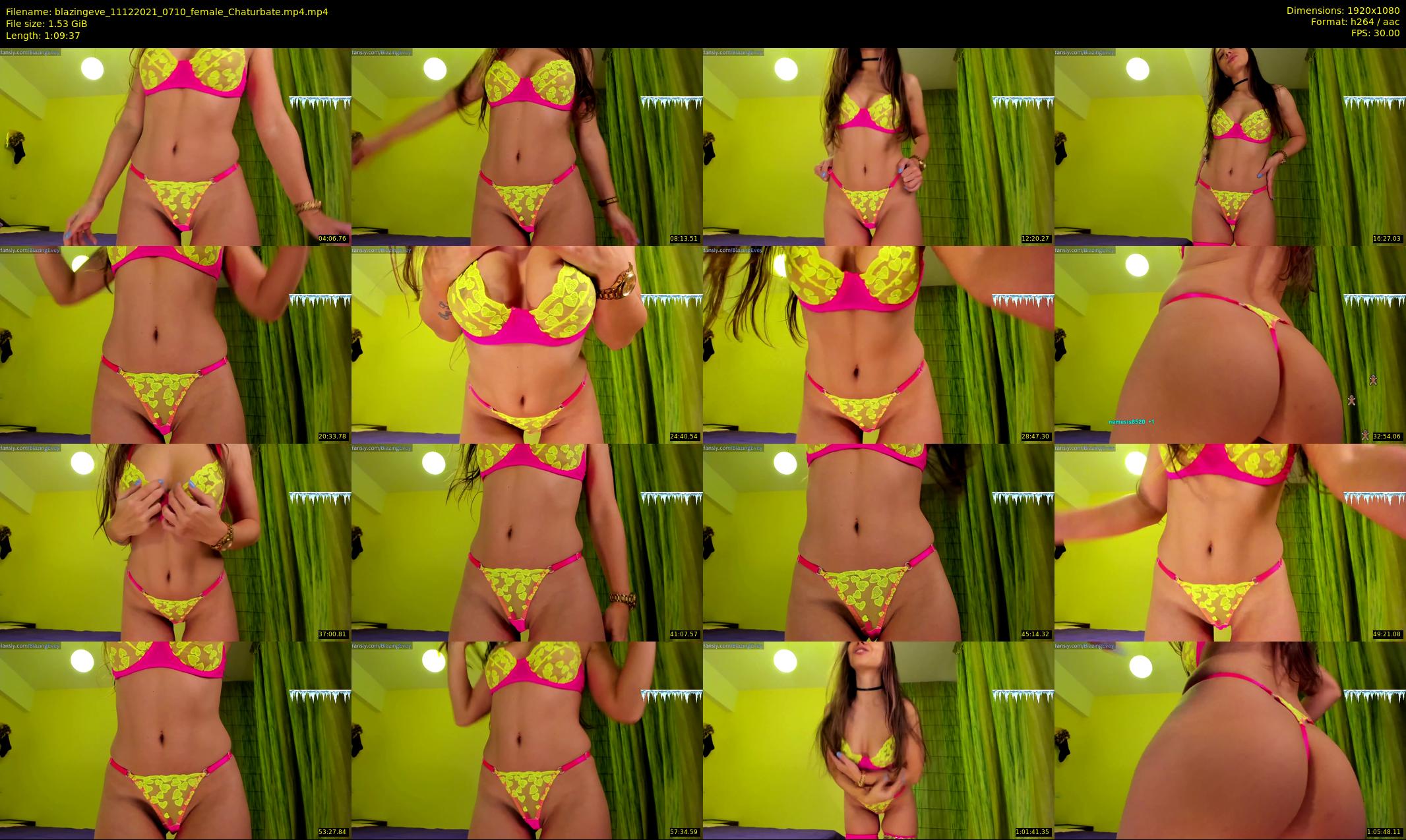 blazingeve — 70 minute Chaturbate female cam show recording, 1080p, Dec 11, 2021
