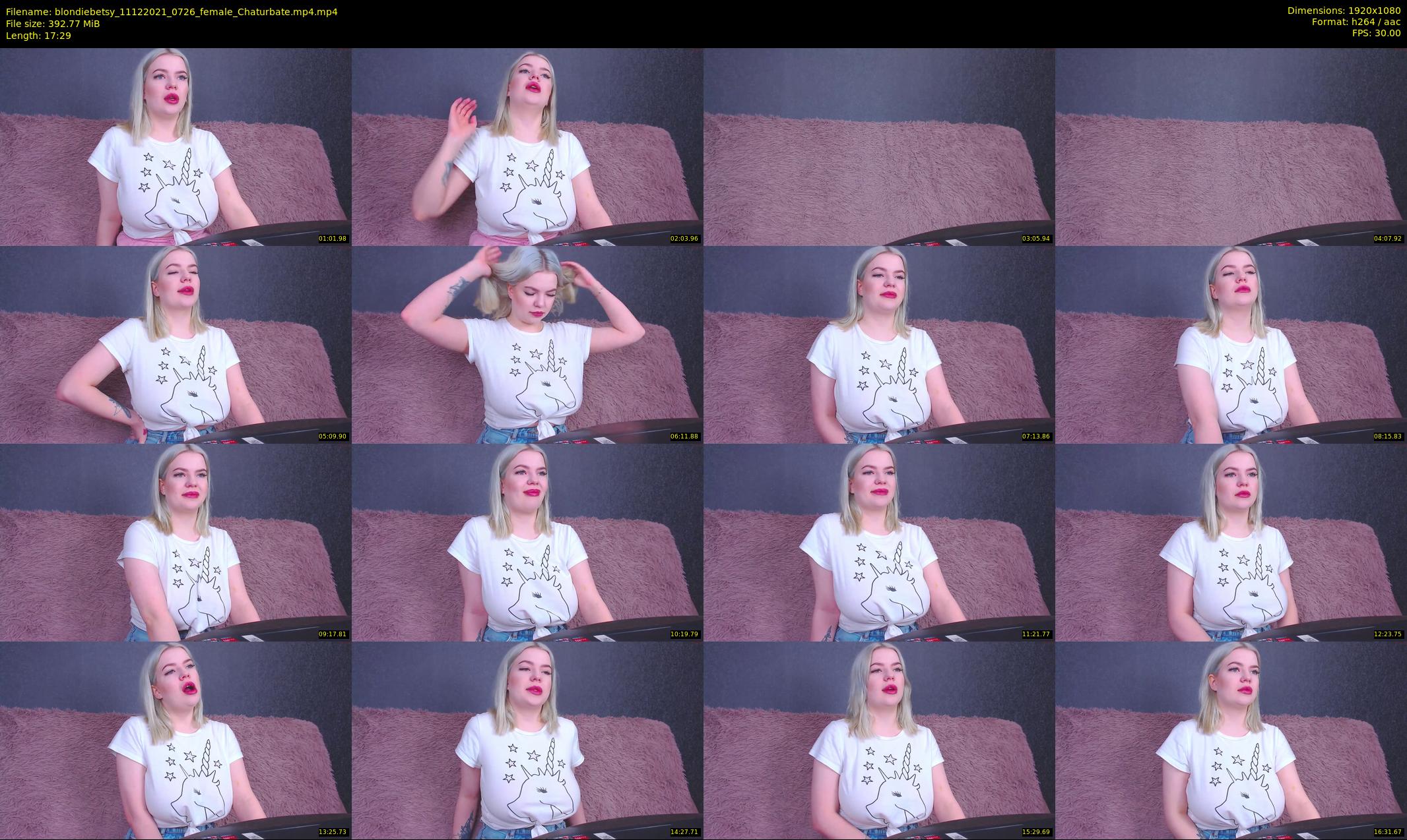 blondiebetsy — 18 minute Chaturbate female cam show recording, 1080p, Dec 11, 2021