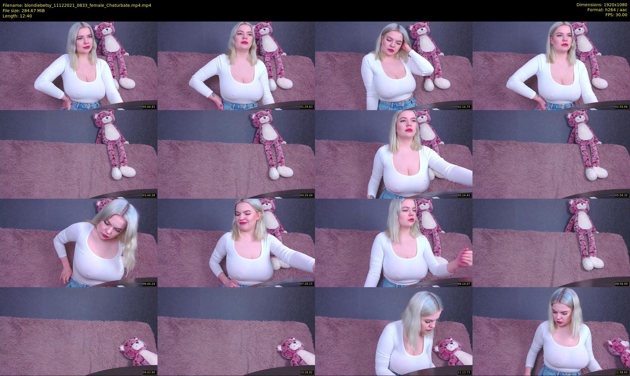 blondiebetsy — 13 minute Chaturbate female cam show recording, 1080p, Dec 11, 2021