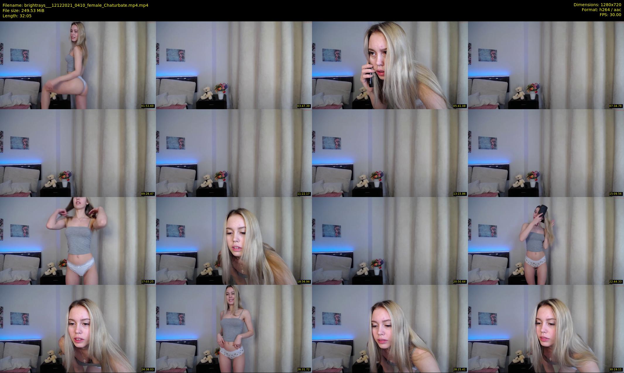 brightrays__ — 33 minute Chaturbate female cam show recording, 720p, Dec 12, 2021