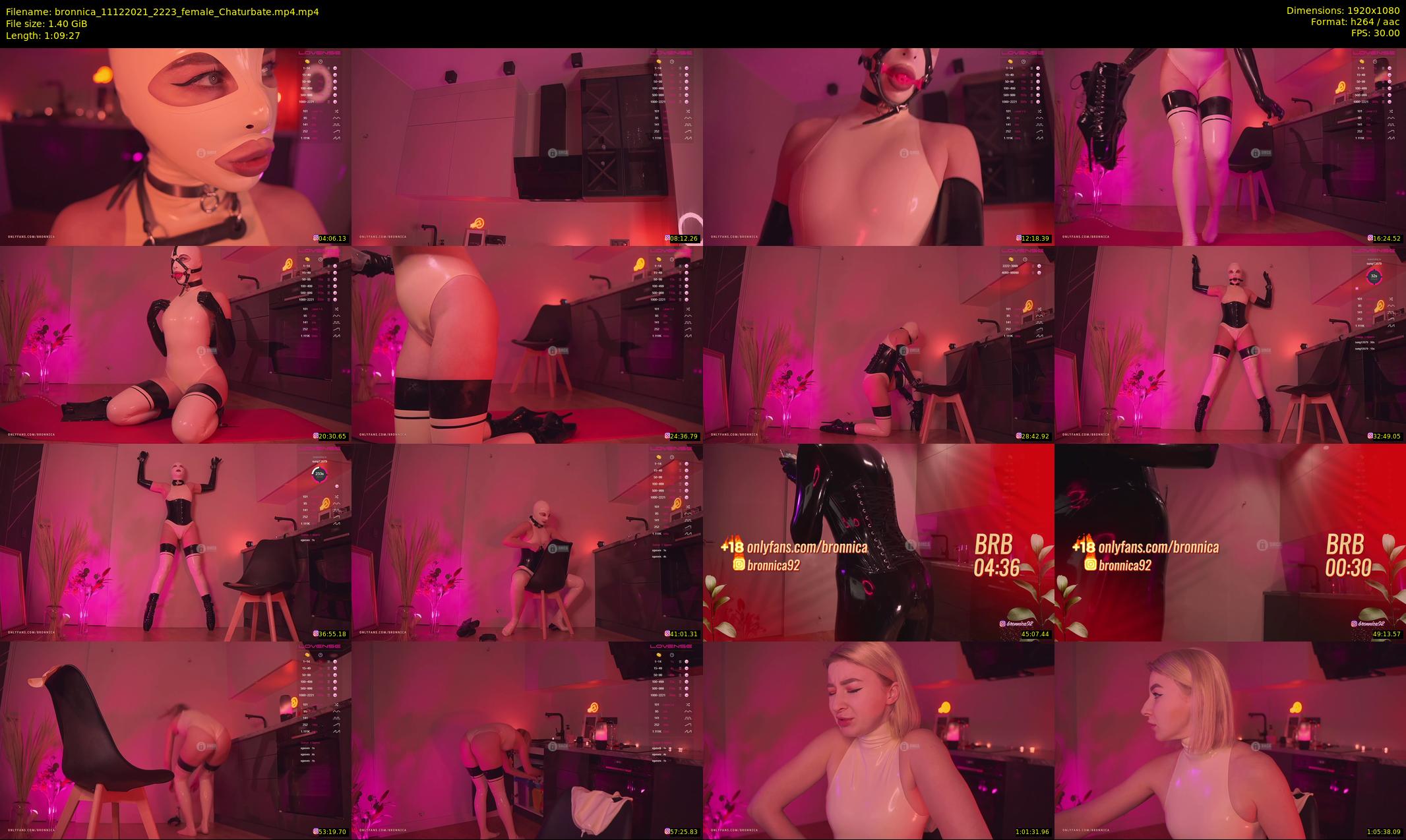 bronnica — 70 minute Chaturbate female cam show recording, 1080p, Dec 11, 2021
