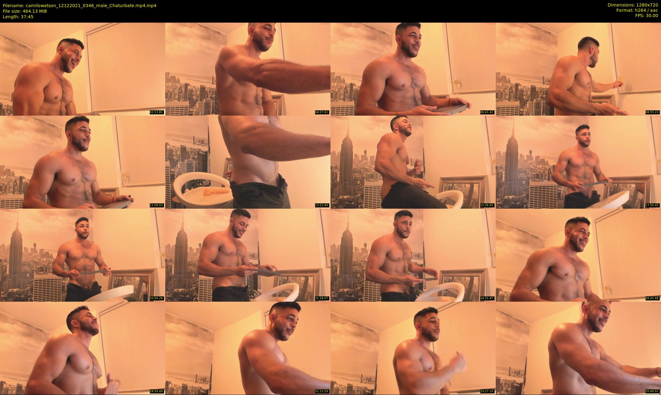 camilowatson — 38 minute Chaturbate male cam show recording, 720p, Dec 12, 2021