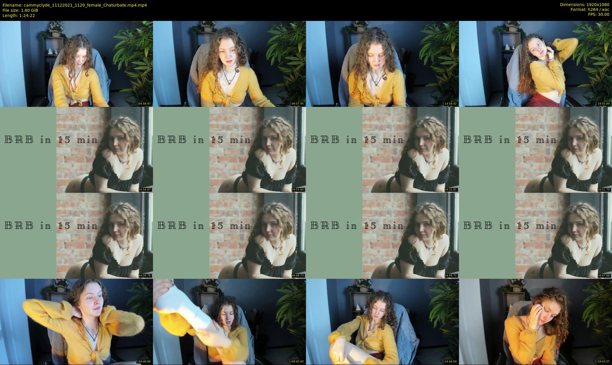 cammyclyde — 85 minute Chaturbate female cam show recording, 1080p, Dec 11, 2021