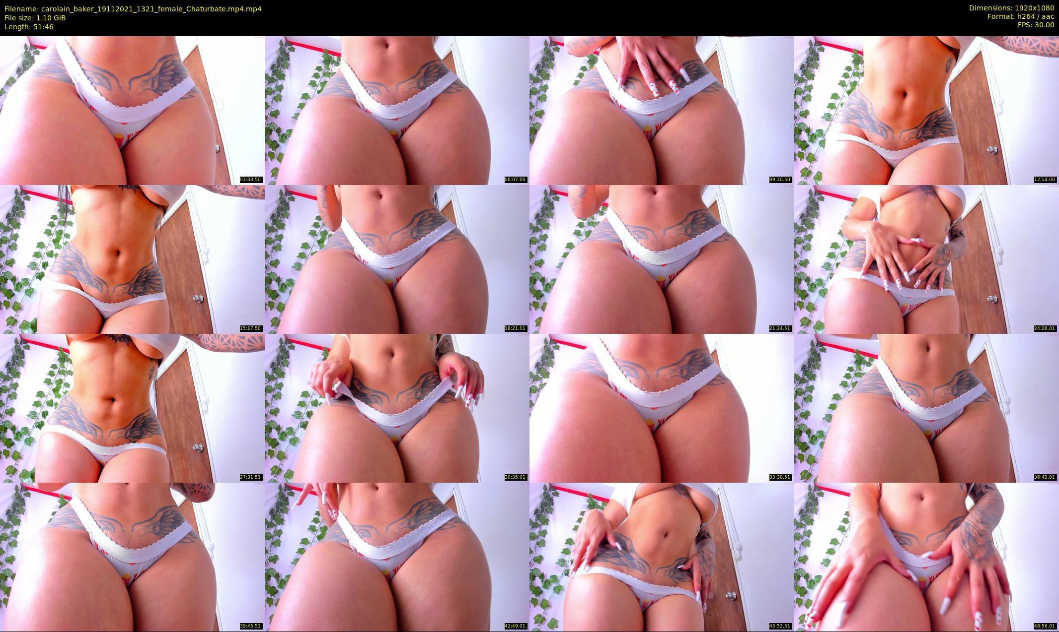 carolain_baker — 52 minute Chaturbate female cam show recording, 1080p, Nov 19, 2021