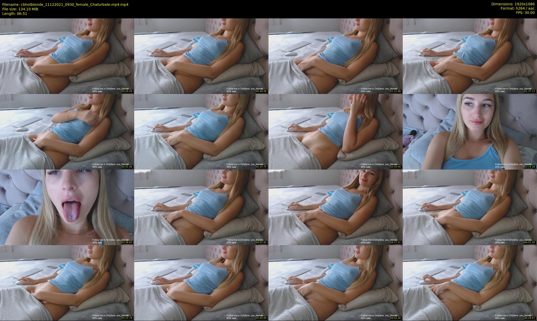 cbhotblonde — 7 minute Chaturbate female cam show recording, 1080p, Dec 11, 2021