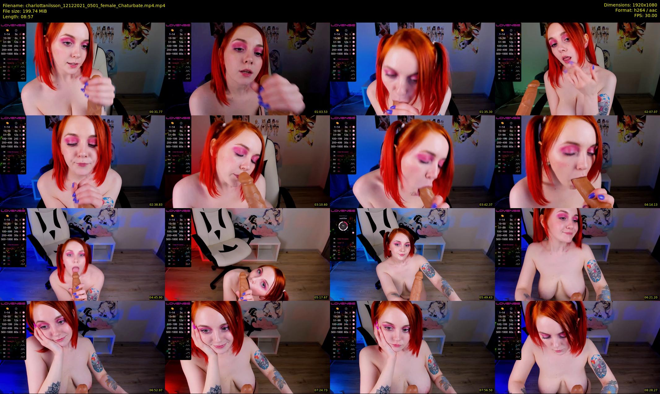 charlottanilsson — 9 minute Chaturbate female cam show recording, 1080p, Dec 12, 2021
