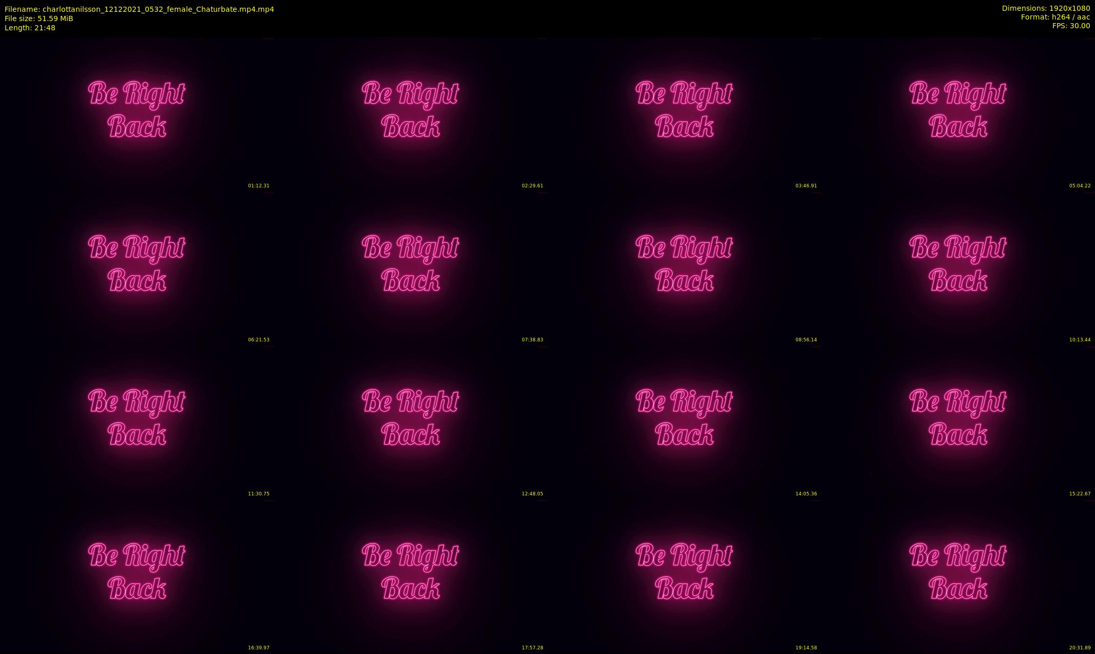 charlottanilsson — 22 minute Chaturbate female cam show recording, 1080p, Dec 12, 2021